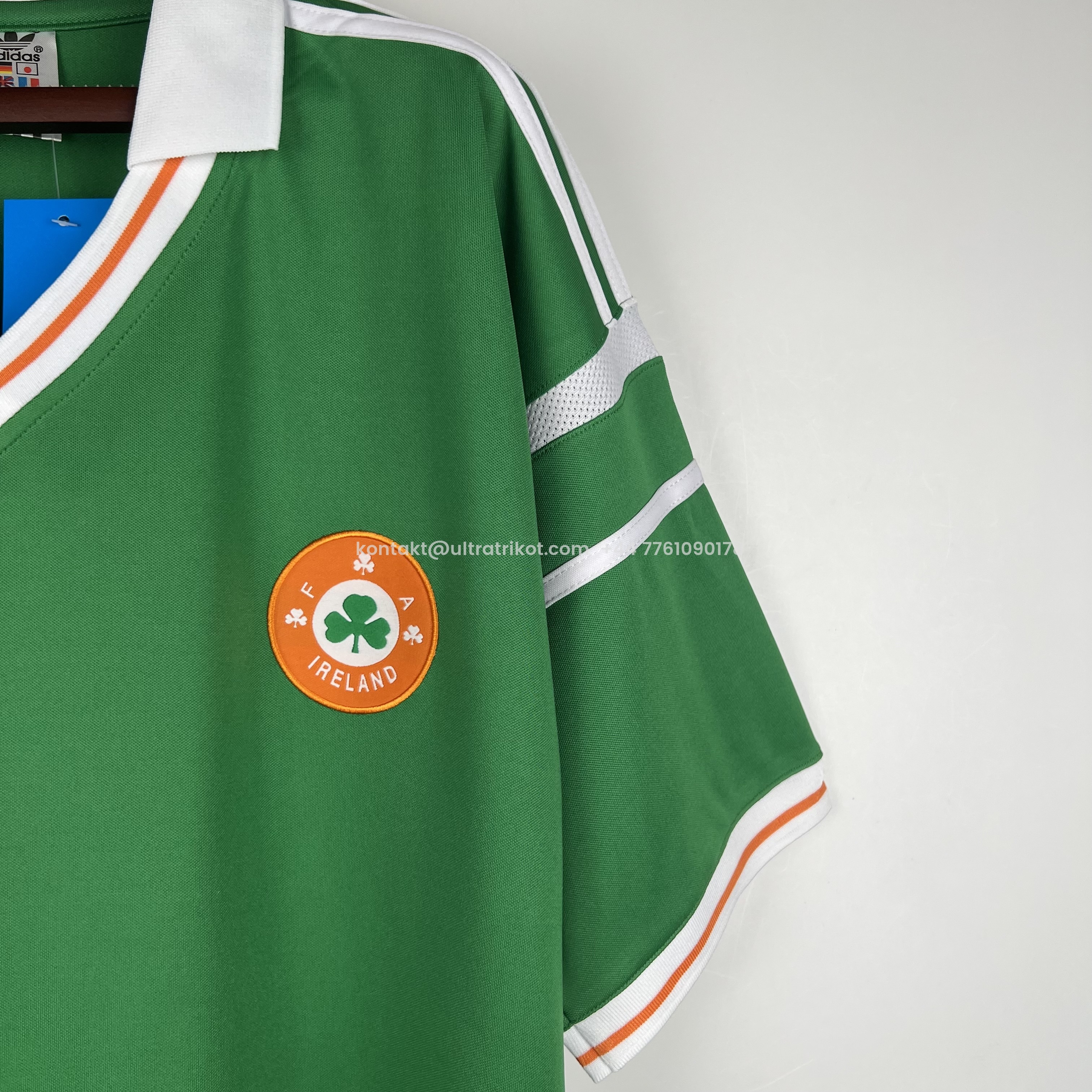 UltraTrikot-Retro Ireland 1998 Home Stadium Jersey