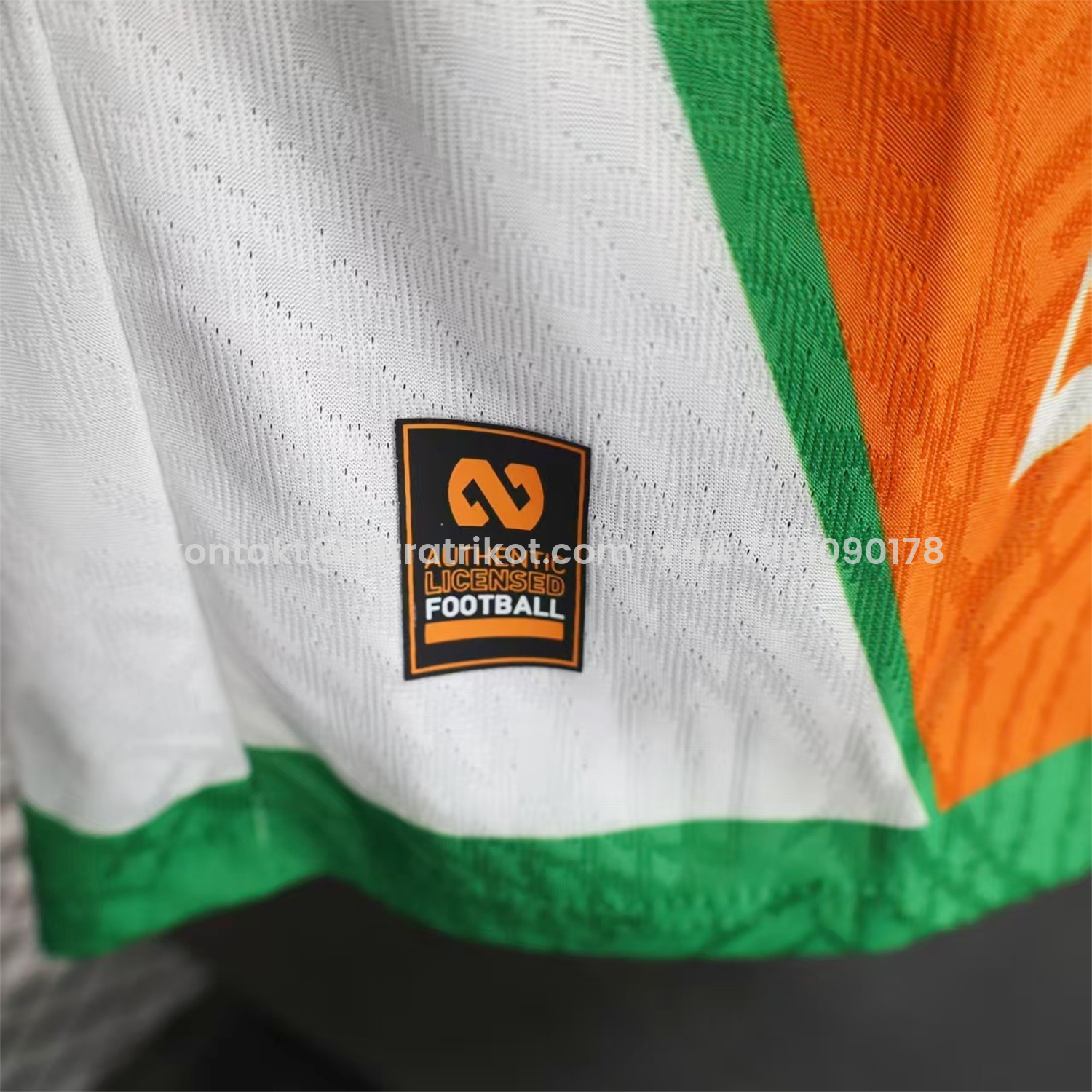UltraTrikot-Ivory Coast 25-26 Elephant And Kid Orange Jersey - Player Version