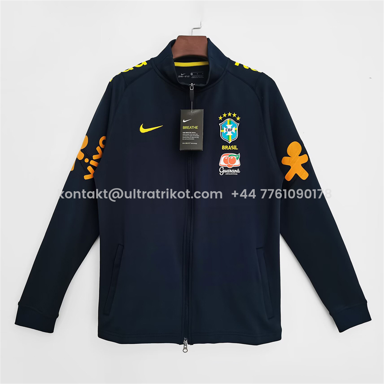 UltraTrikot-Retro Brazil 2022 Dark Blue Windbreaker