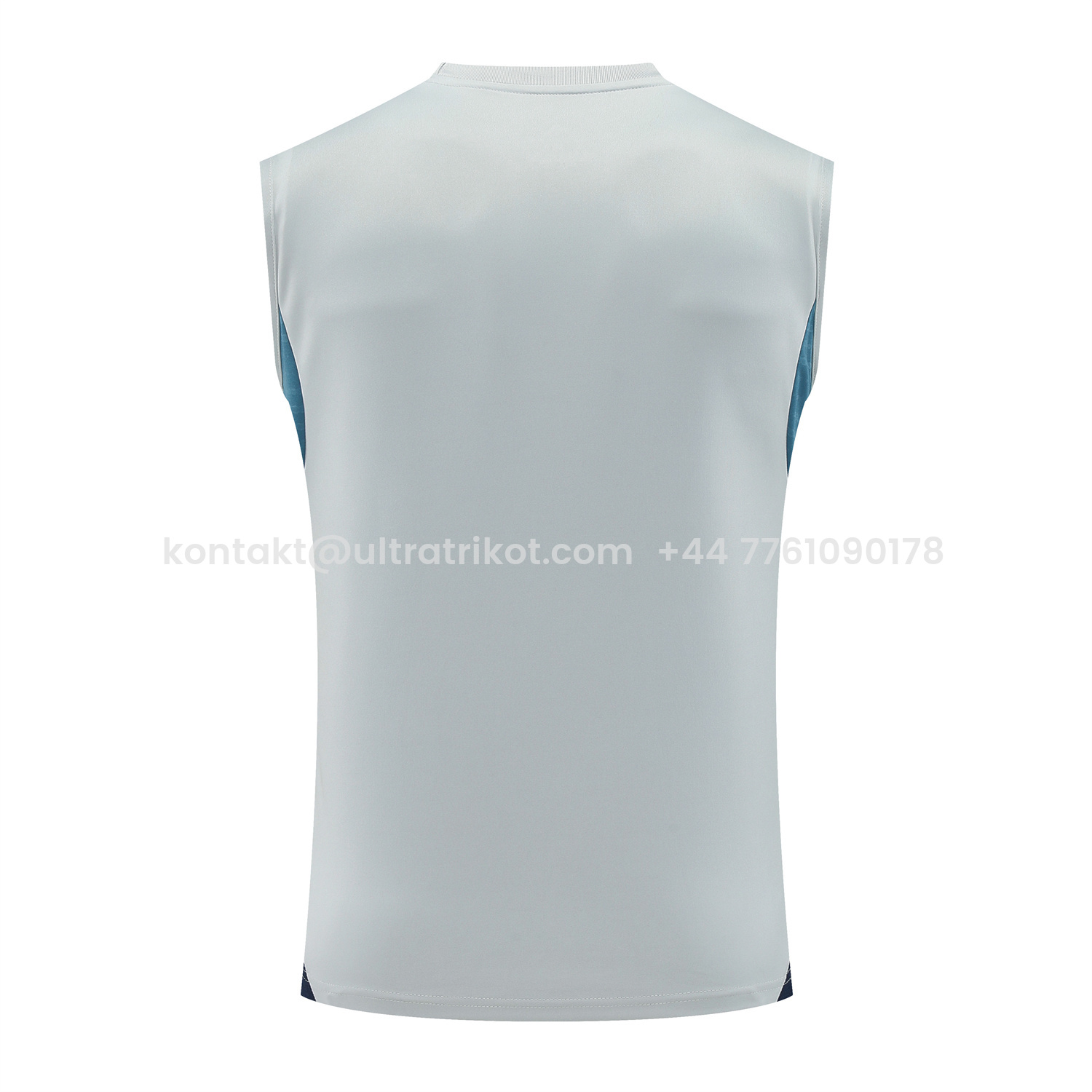 UltraTrikot-Arsenal 25-26 Vest Training Set - Grey Top & Deep Blue Shorts