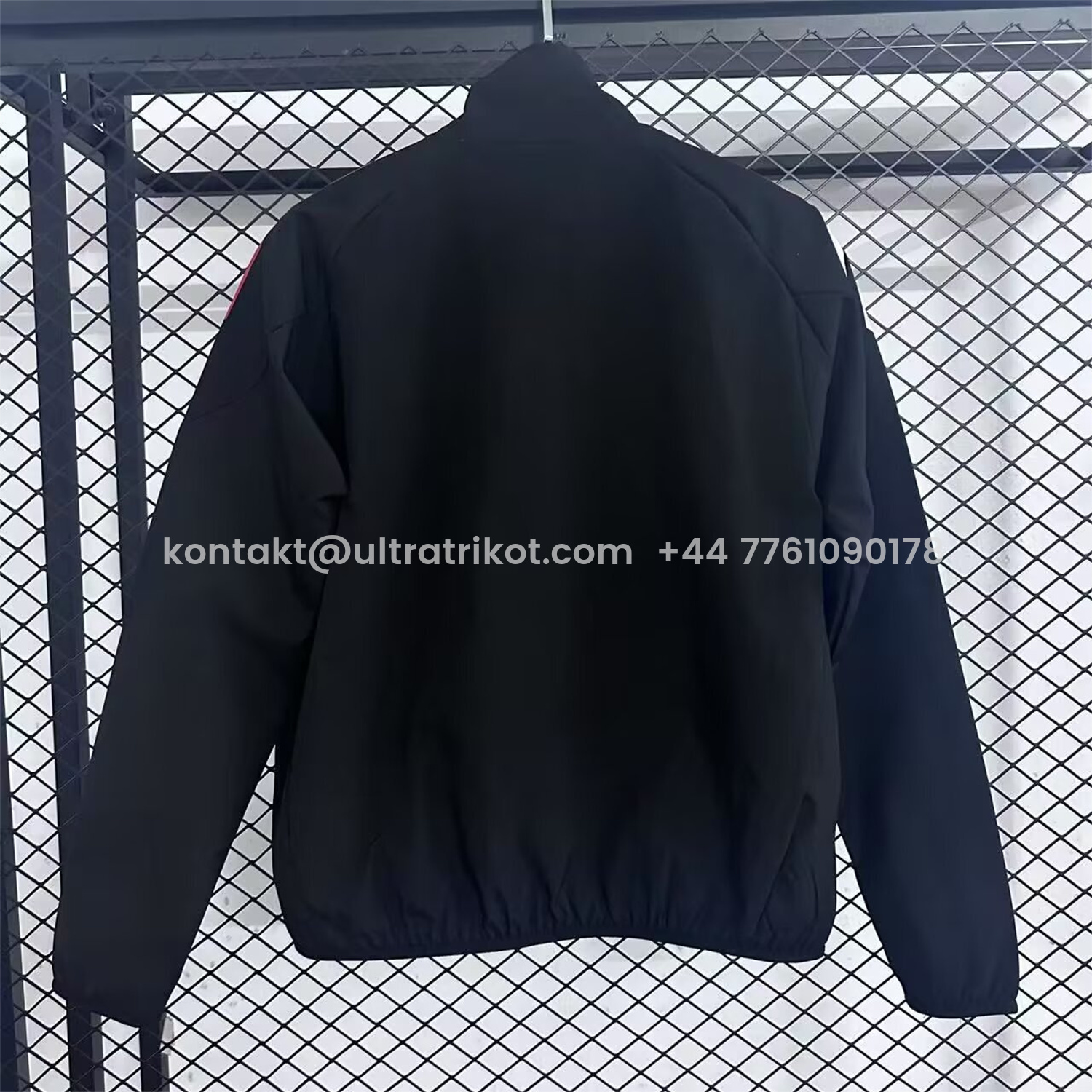 UltraTrikot-Ajax 25-26 Training Windbreaker Jacket - Black