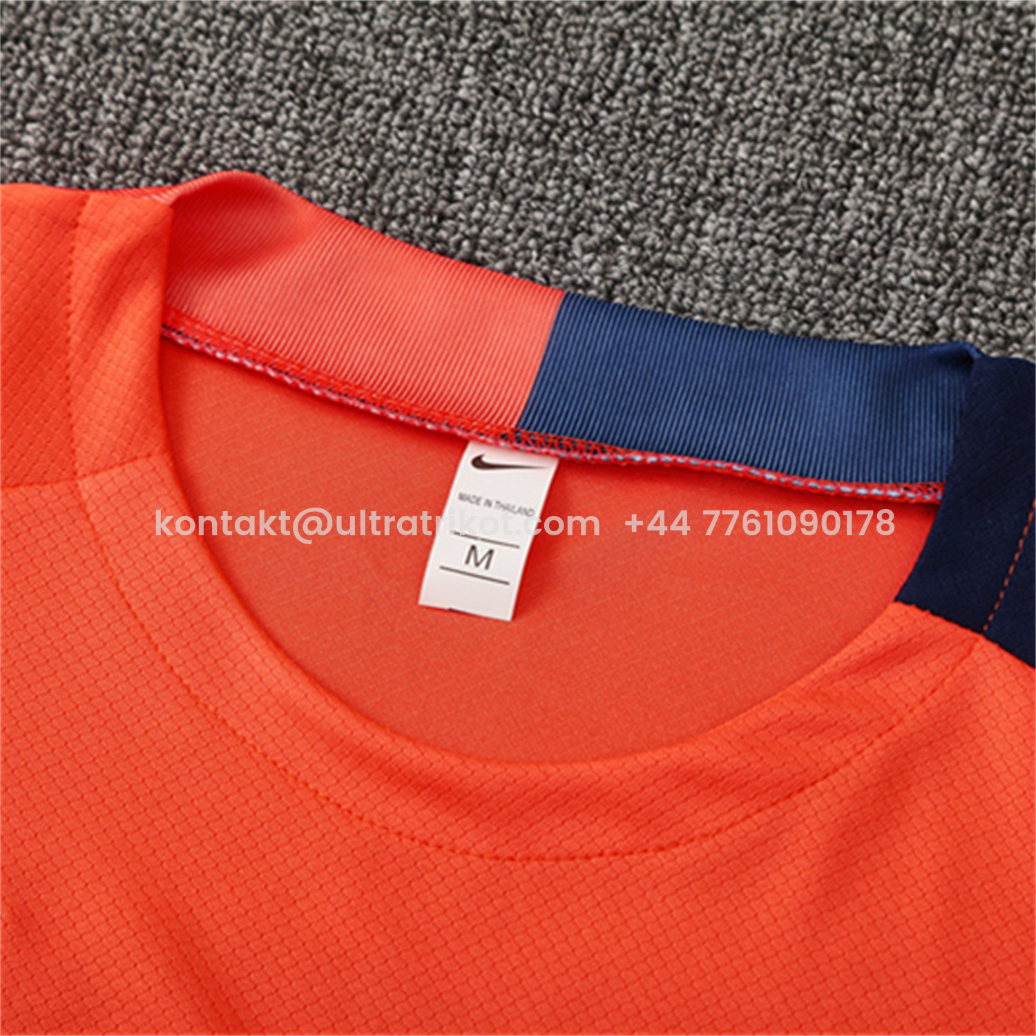 UltraTrikot-Barcelona 25-26 Short-Sleeve Training Set - Orange Top Royal Blue Sponsor& Royal Blue Shorts