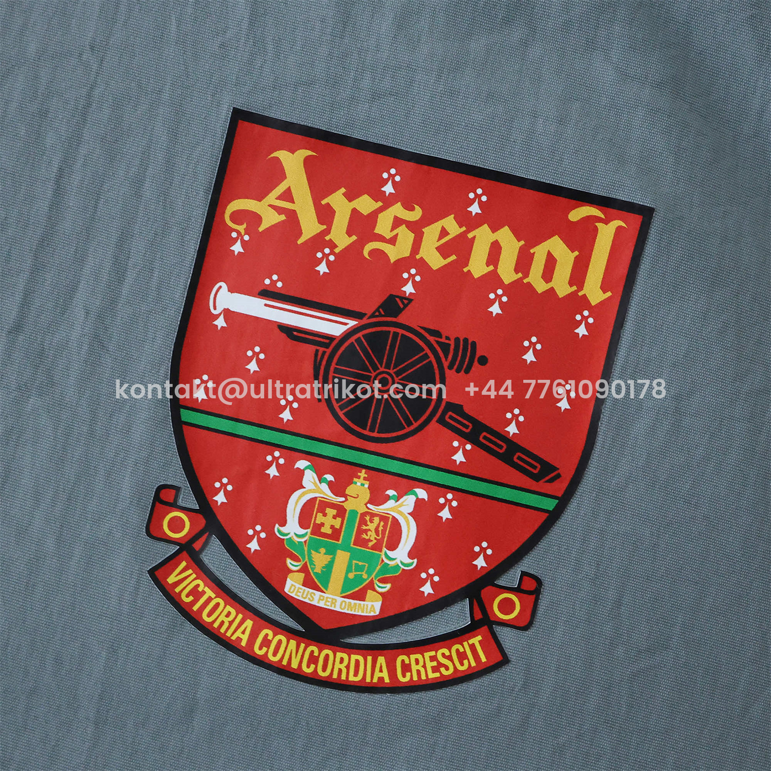 UltraTrikot-Retro Arsenal 1991-93 Away Double Sided Reversible Windbreaker - Yellow & Grey