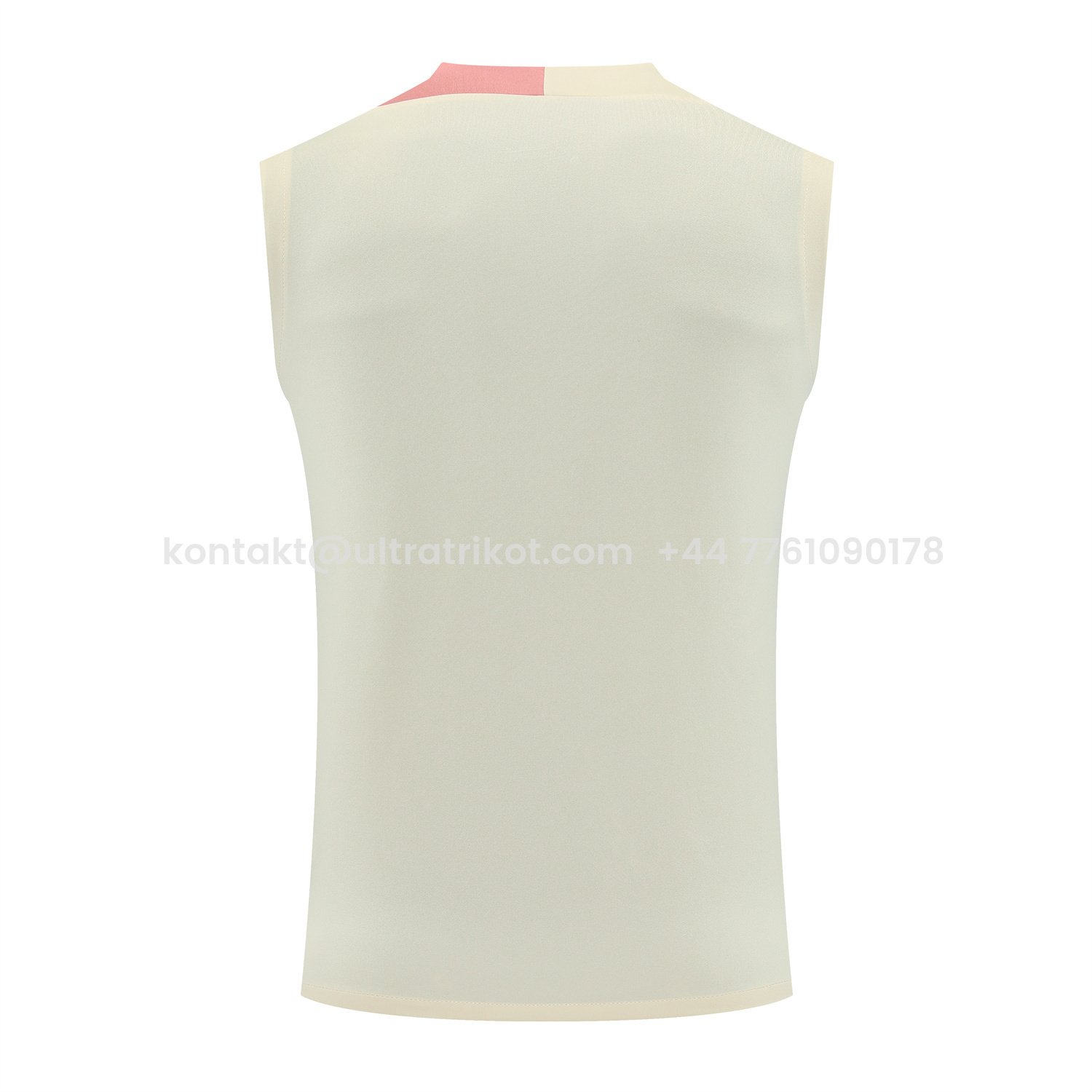 UltraTrikot-Barcelona 25-26 Vest Training Set - Cream Vest & Deep Blue Shorts
