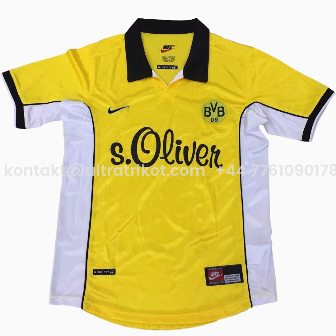 UltraTrikot-Retro Dortmund 1998-99 Home Stadium Jersey