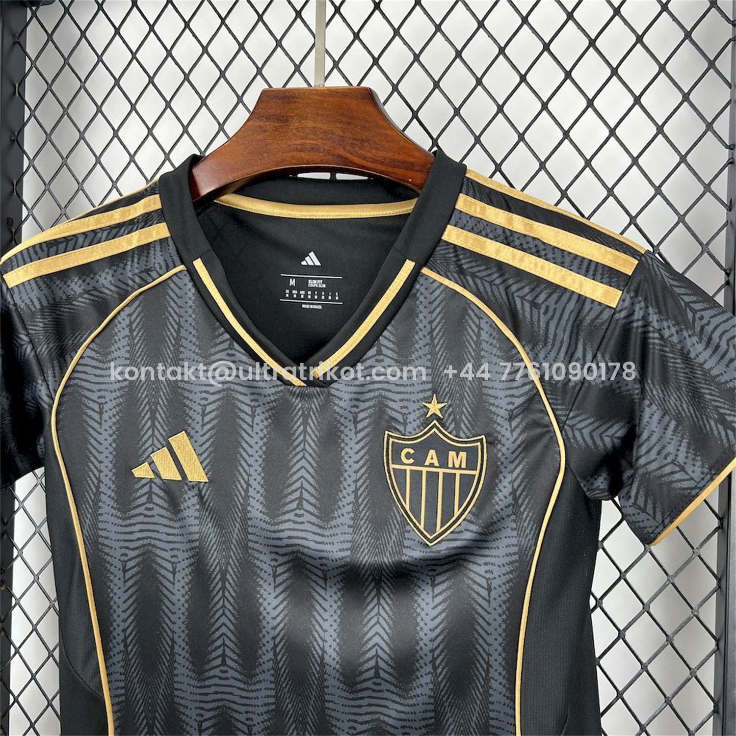 UltraTrikot-Women's Atletico Mineiro 25-26 Third Black And Gold Unsponsored Jersey