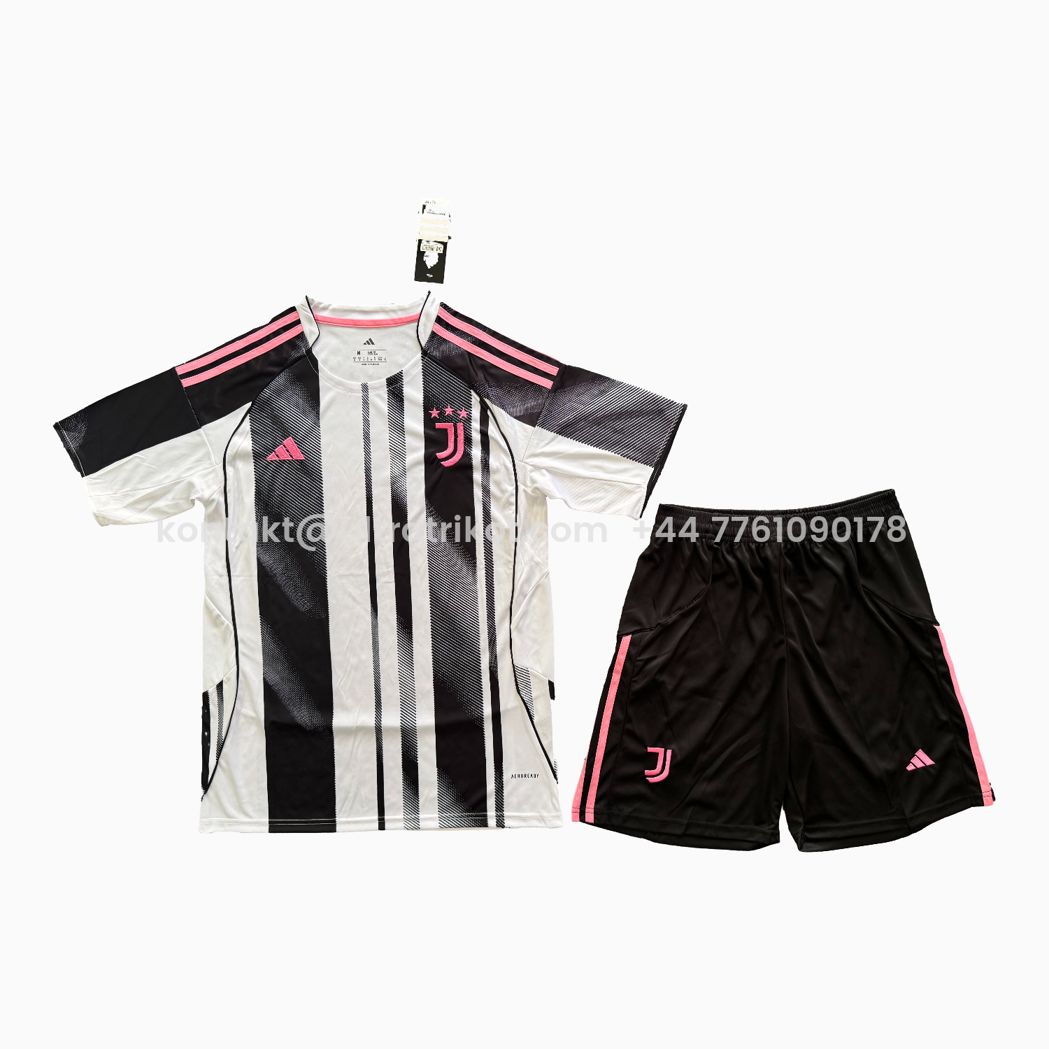 UltraTrikot-Juventus 25-26 Home Men's Adult Jersey Set - Fans Version