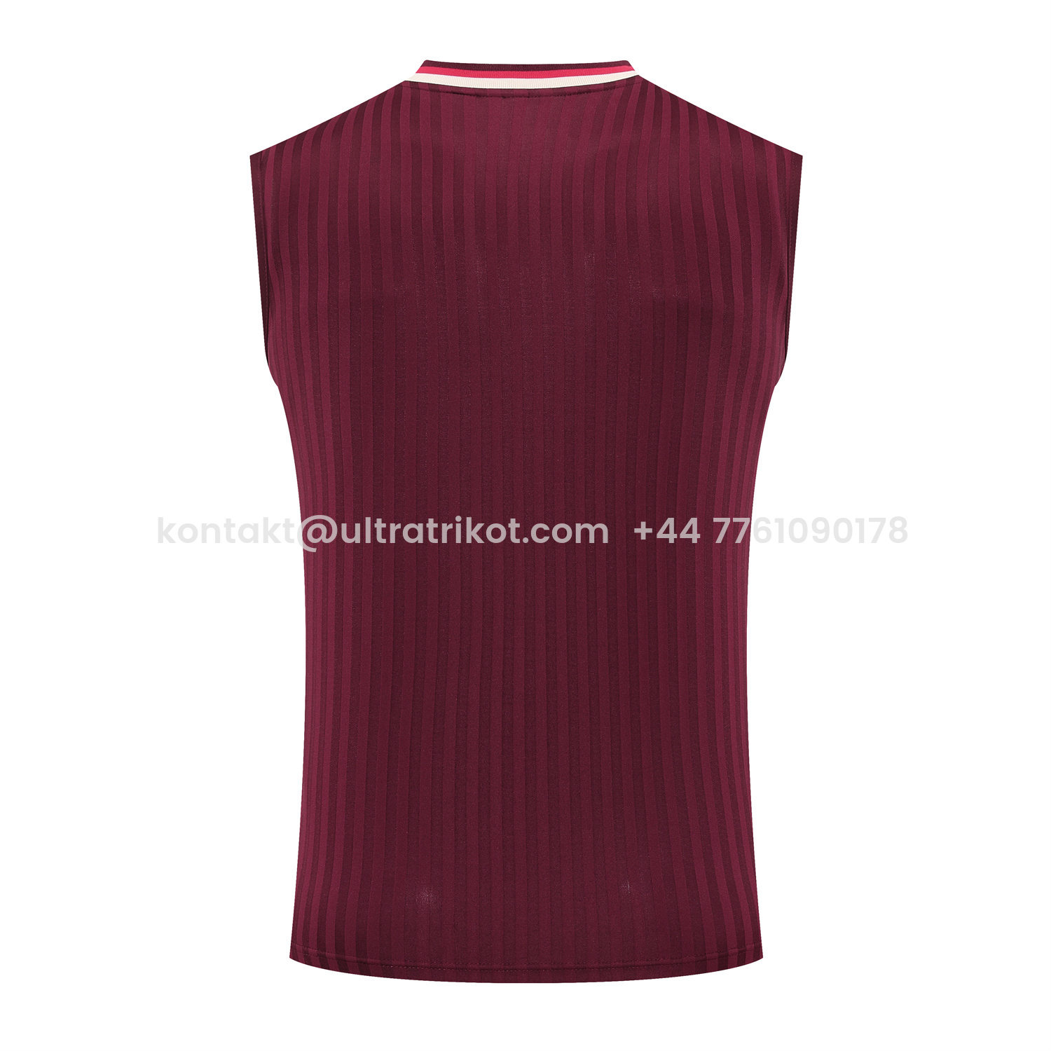 UltraTrikot-Bayern Munich 25-26 Vest Training Set - Wine Red Lines Vest & Wine Red Lines Shorts
