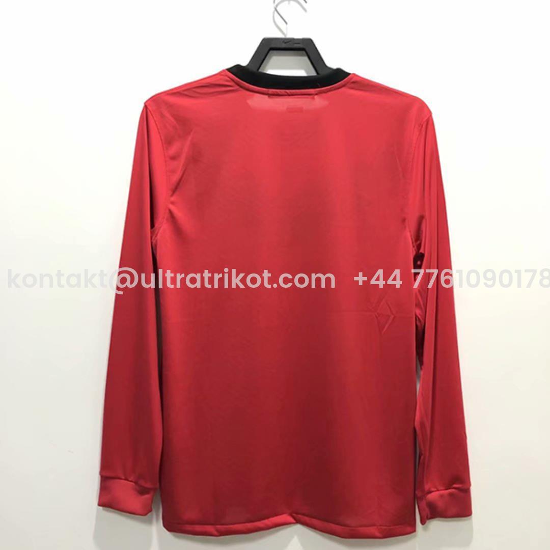 UltraTrikot-Retro Manchester United 09-10 Home Long Sleeve Jersey