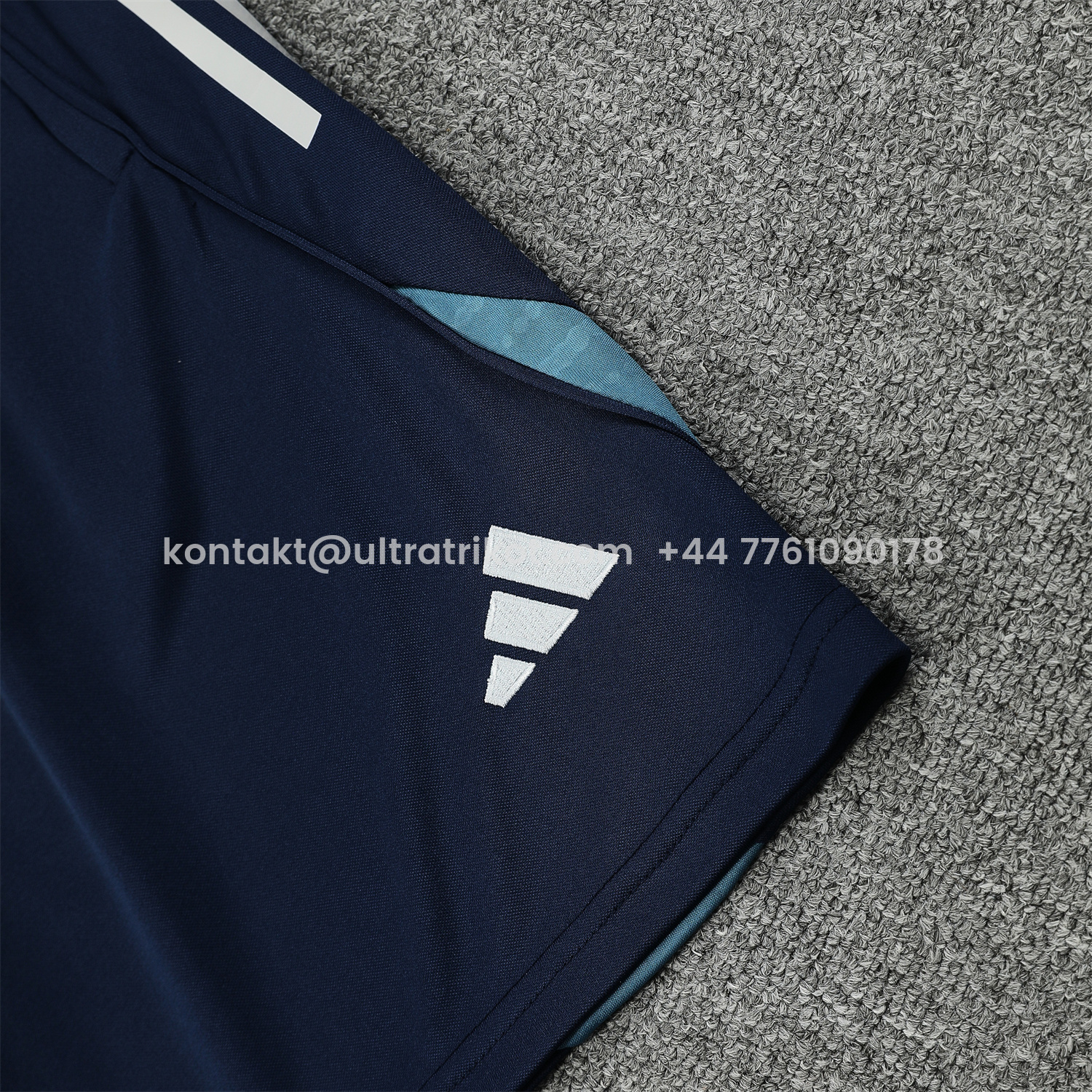 UltraTrikot-Arsenal 25-26 Short-Sleeve Training Set - Deep Blue Top & Shorts