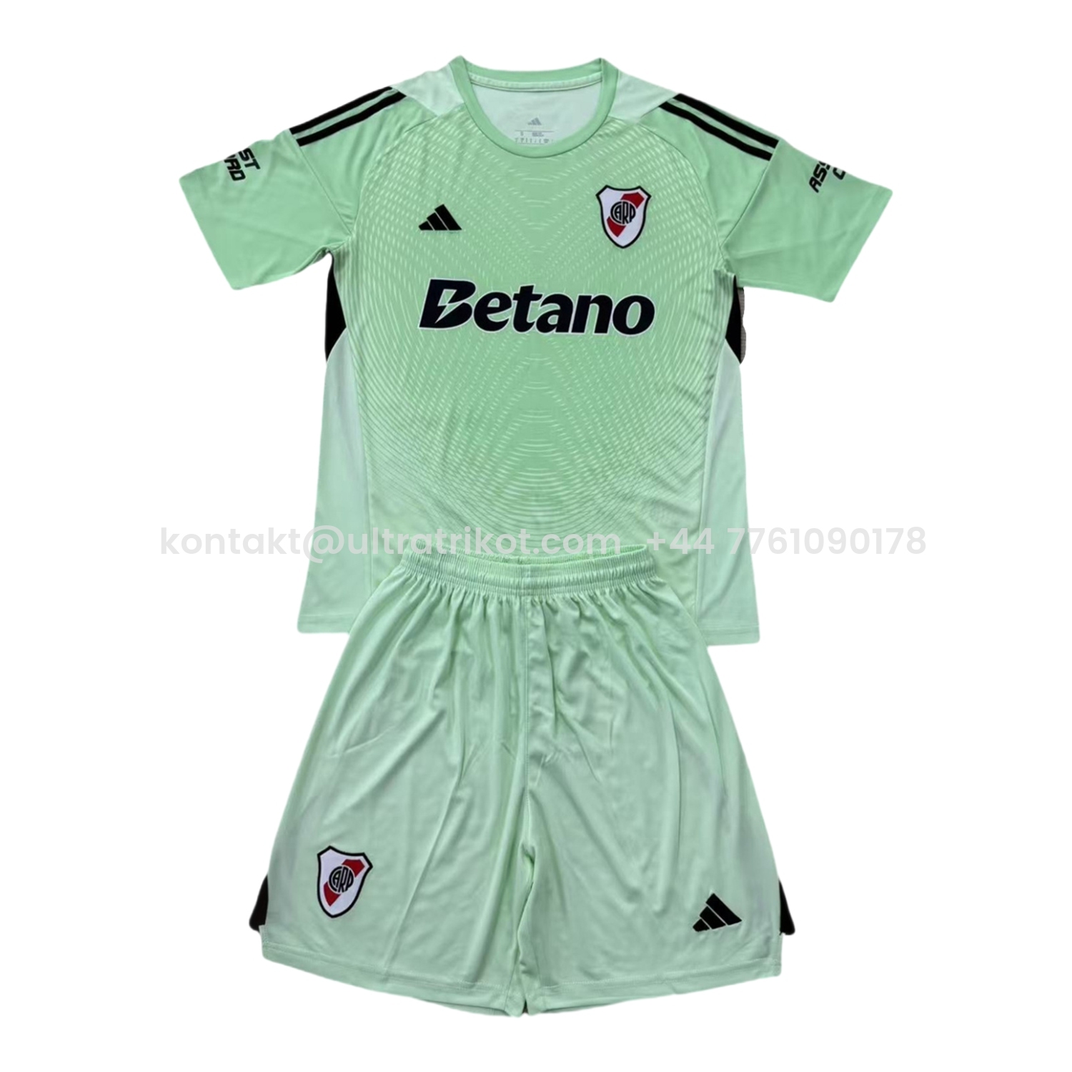 UltraTrikot-River Plate 25-26 Green Goalkeeper Men's Adult Jersey Set - Fans Version