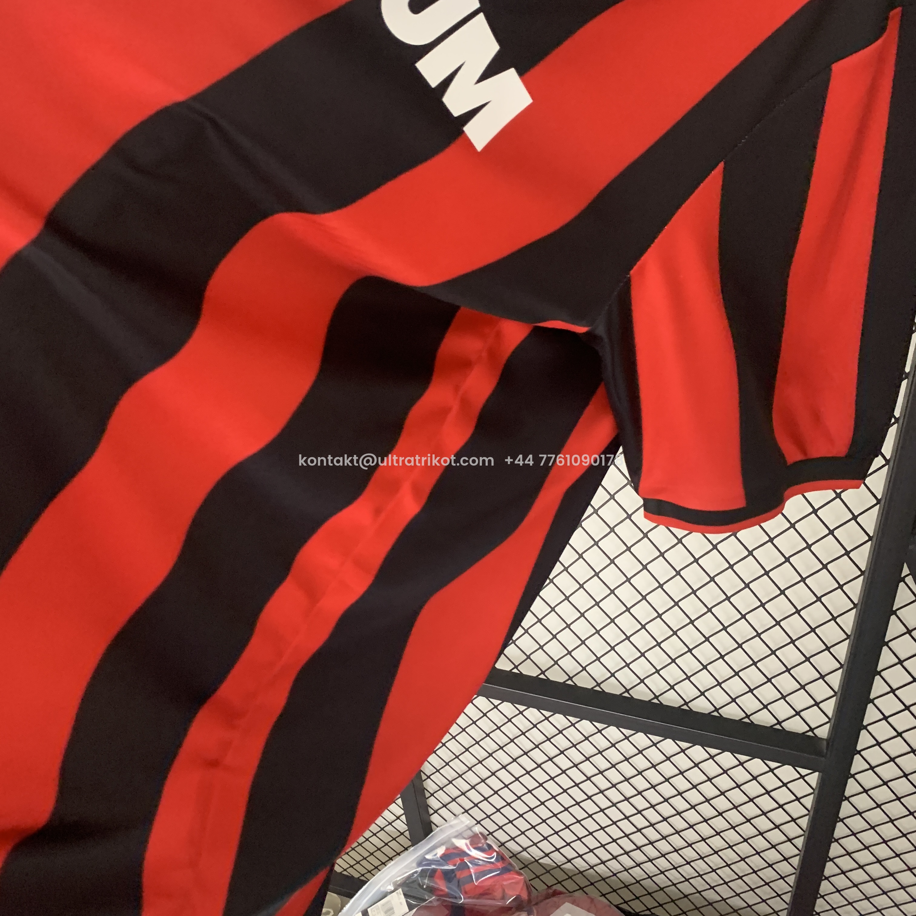 UltraTrikot-Retro AC Milan 90-91 Home Stadium Jersey