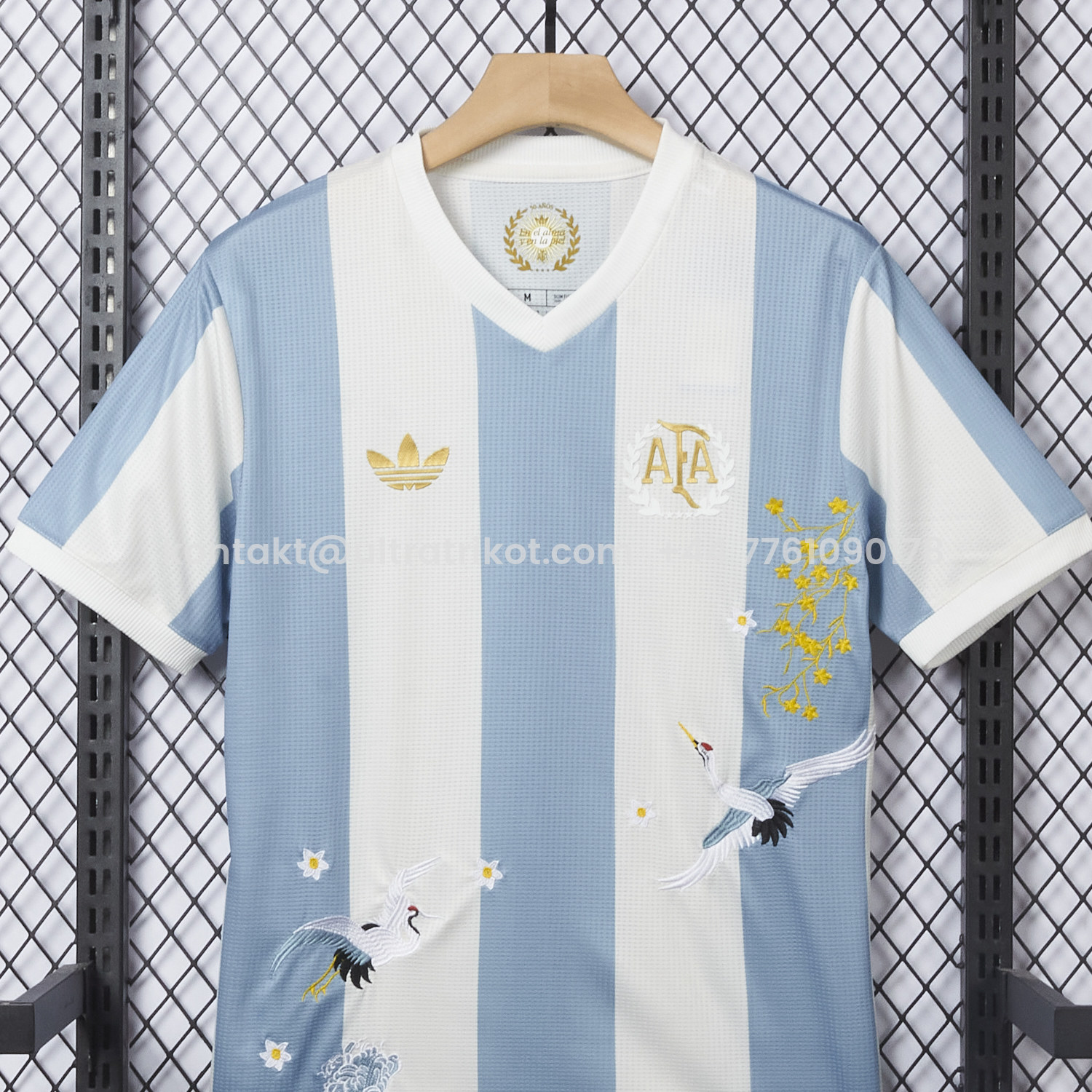 UltraTrikot-【Embroidered Flower Version】Argentina 25-26 50th Anniversary Jersey - Player Version