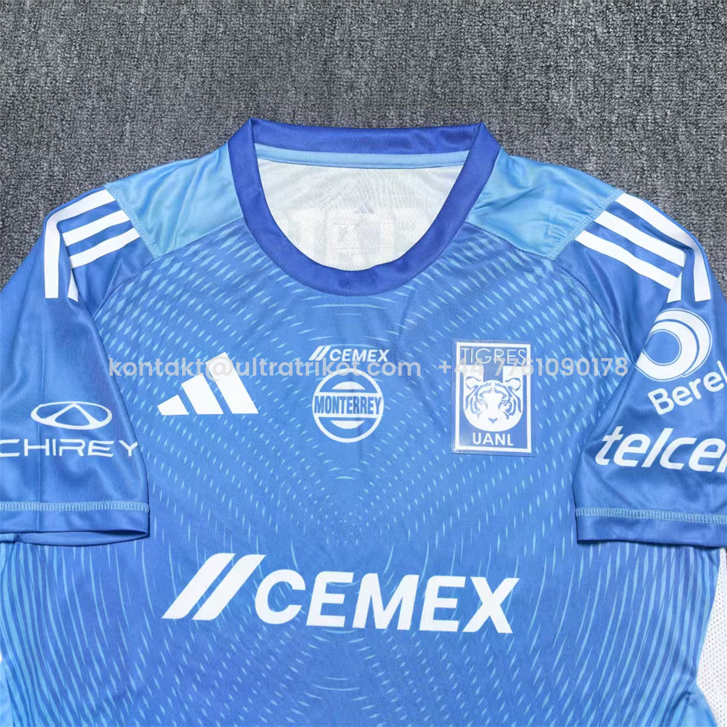 UltraTrikot-Tigres UANL 25-26 Blue Goalkeeper Jersey - Fans Version