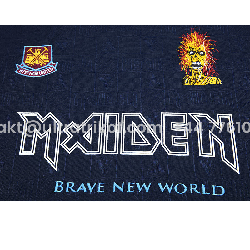 UltraTrikot-Retro Iron Maiden x West Ham 1999-01 Home Stadium Jersey