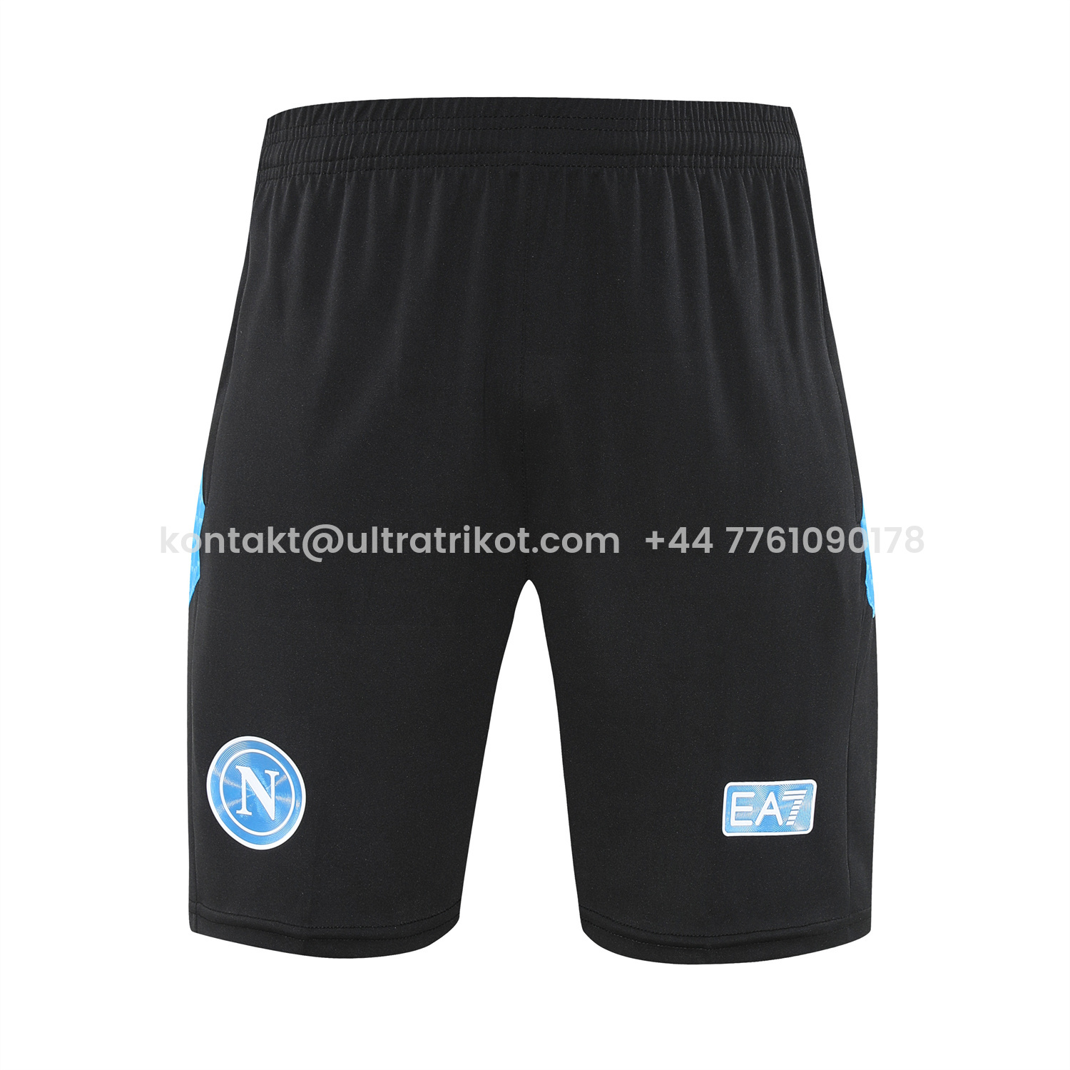 UltraTrikot-Napoli 25-26 Vest Training Set - Black Mecha Vest & Black Shorts