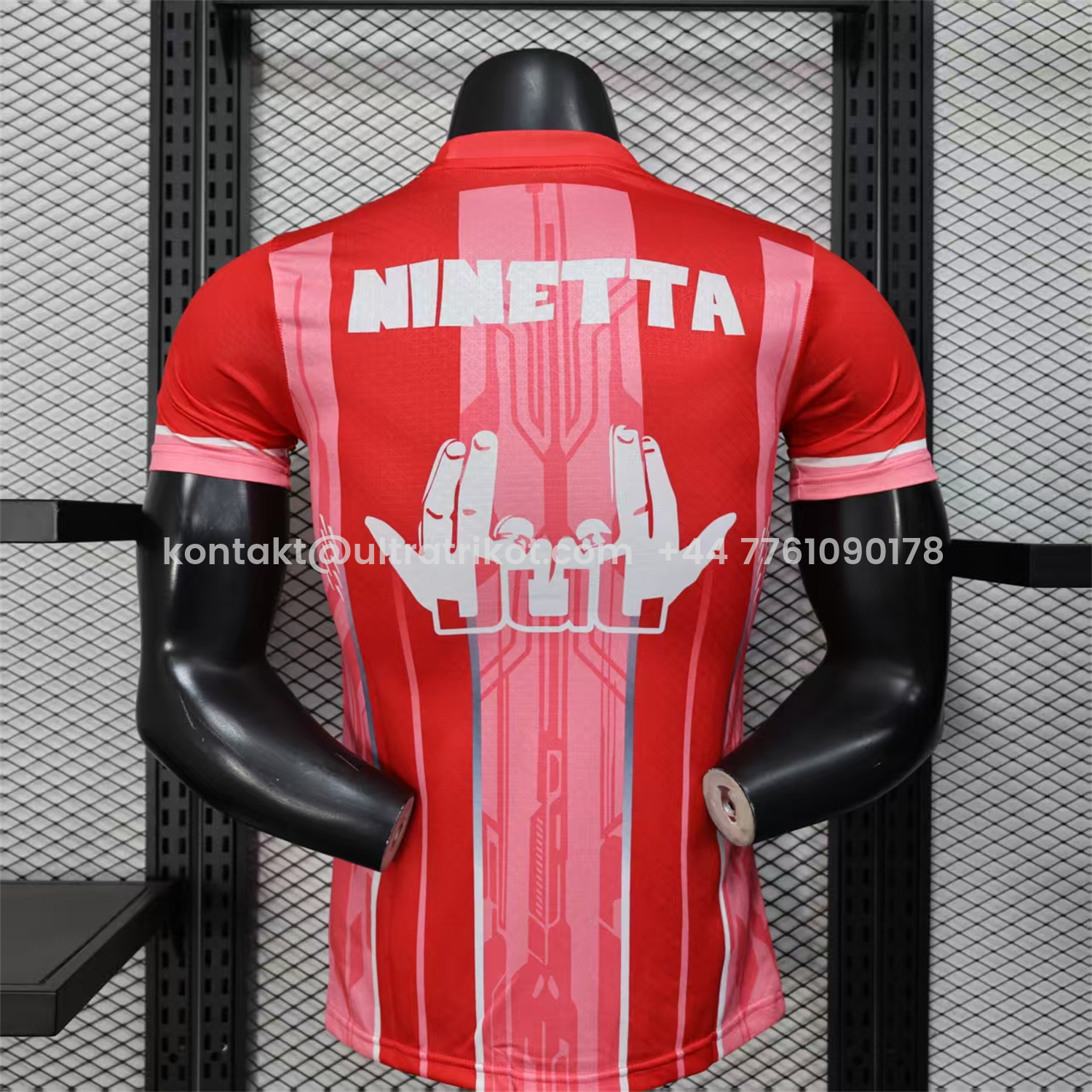 UltraTrikot-Marseille 25-26 Red And Pink Stripes Special Jersey - Player Version