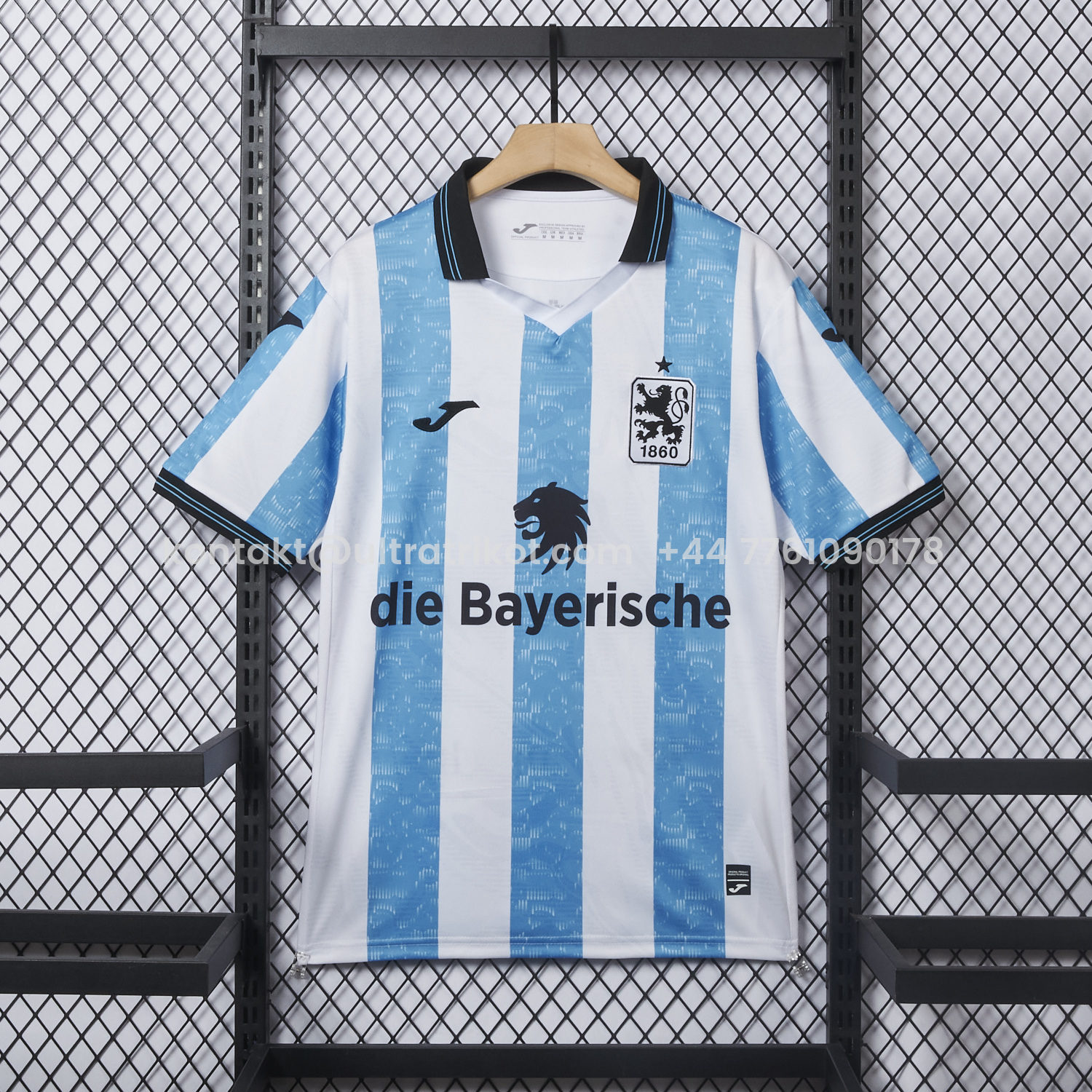 UltraTrikot-TSV 1860 München Munich 25-26 Blue And White Stripes Home Jersey - Fans Version
