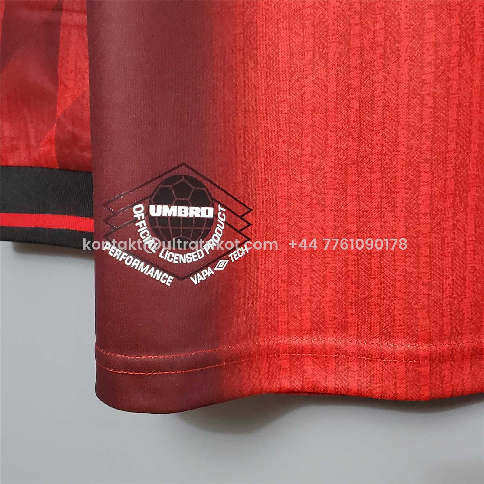 UltraTrikot-Retro Manchester United 96-97 Home Long Sleeve Jersey