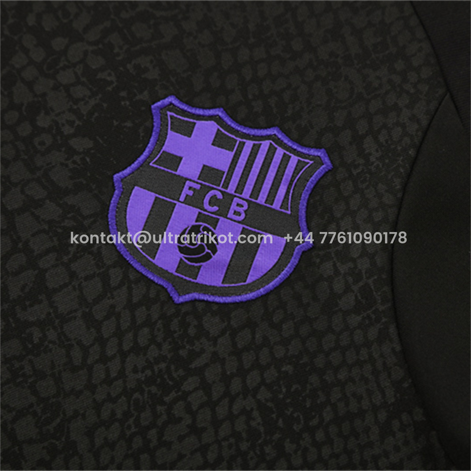 UltraTrikot-Barcelona 25-26 X KB Long Sleeve Training Set - Black Top & Black Pants