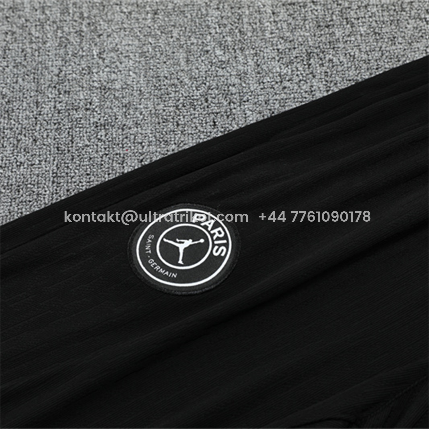 UltraTrikot-Paris Saint-Germain PSG 25-26 Jordan Long Sleeve Training Set - Pure Black Top & Pants