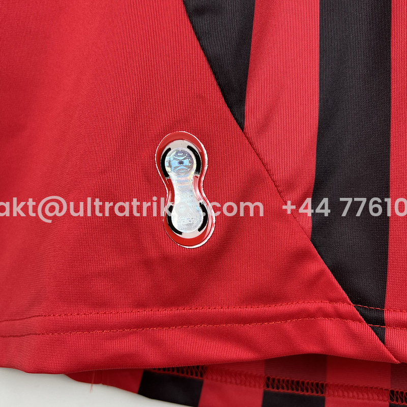 UltraTrikot-Retro AC Milan 2007-08 Home Long Sleeve Jersey