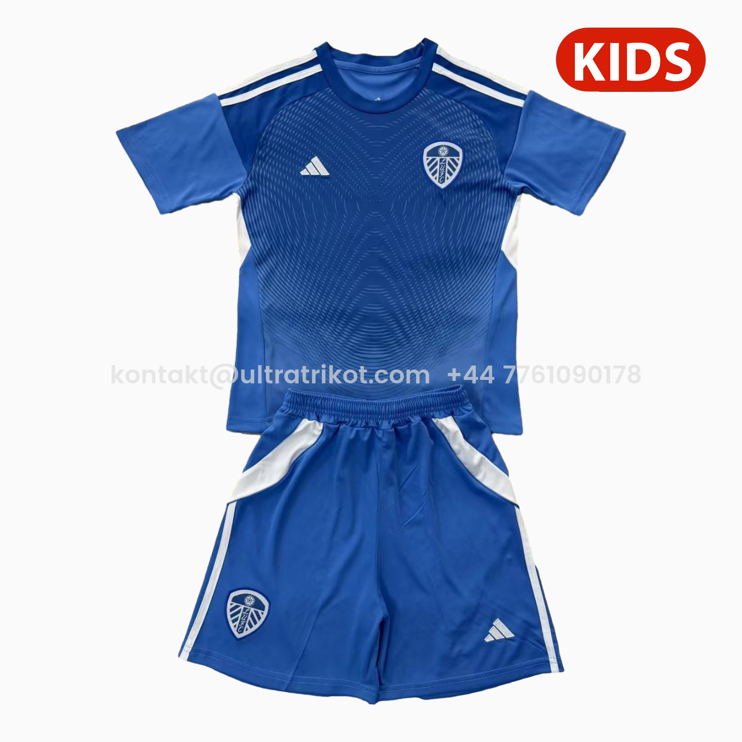 UltraTrikot-Leeds United 25-26 Blue Goalkeeper Kids Kit