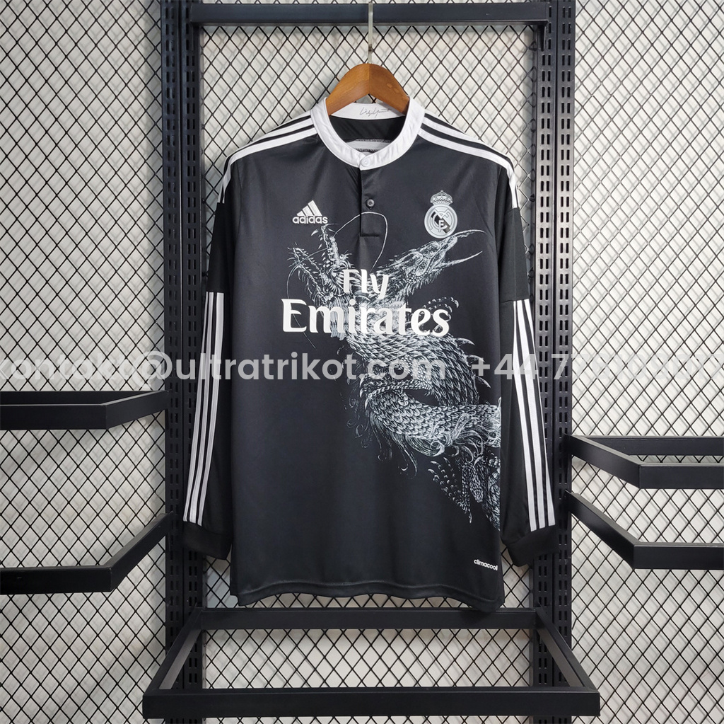 UltraTrikot-Retro Real Madrid 14-15 Third Away Long Sleeve Jersey