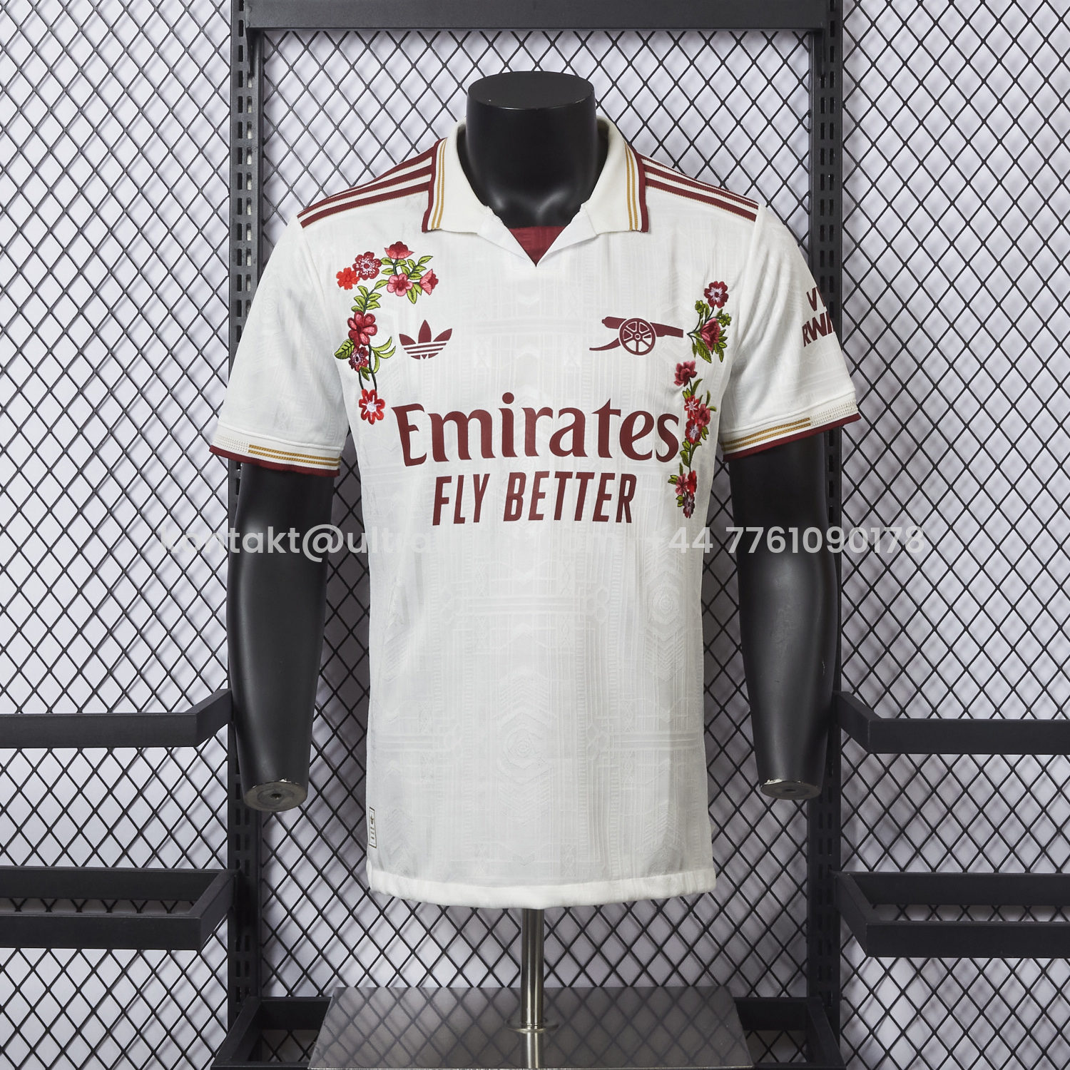 UltraTrikot-【Embroidered Flower Version】Arsenal 25-26 Third White Jersey - Player Version