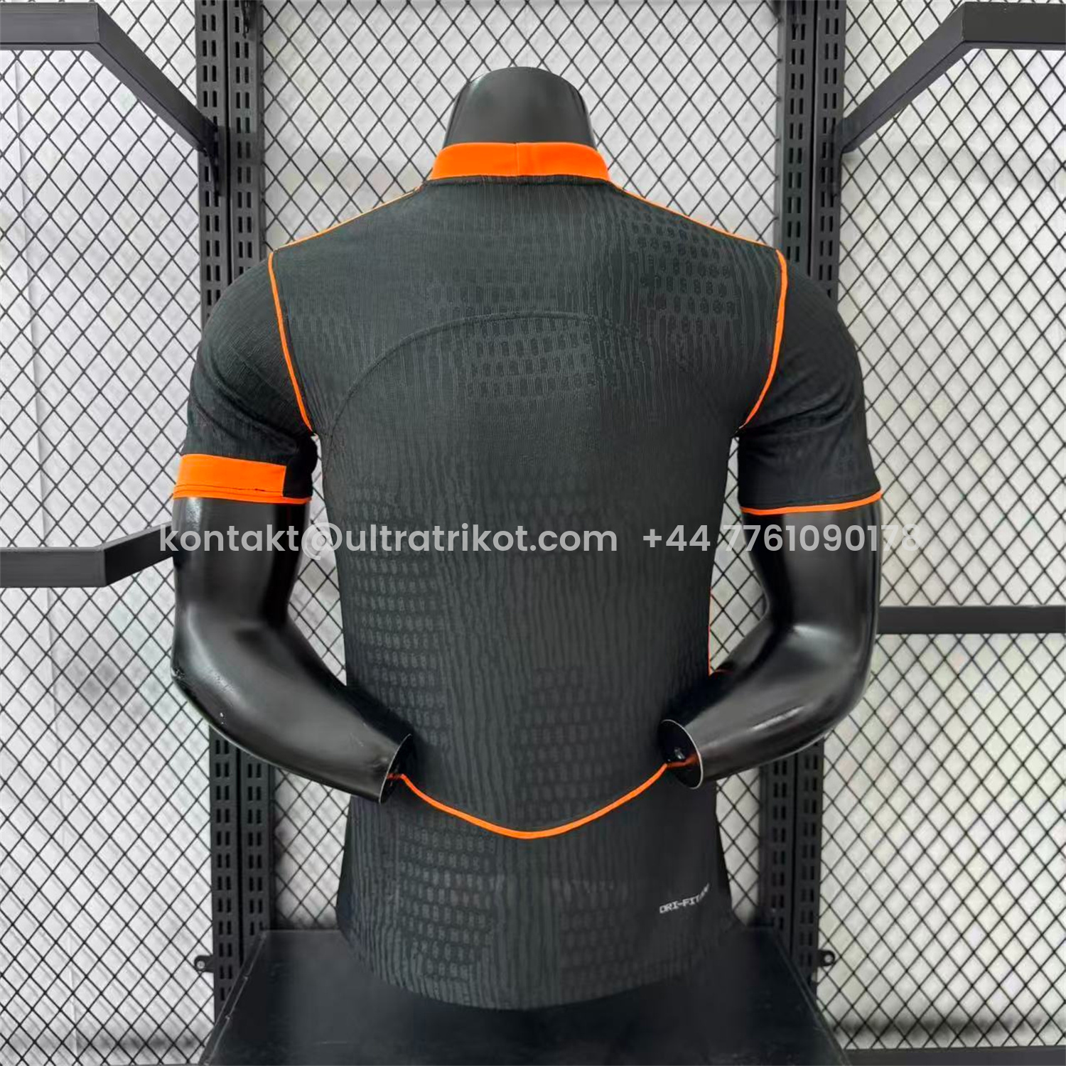 UltraTrikot-Corinthians 25-26 Third Orange Lines Black Jersey - Player Version