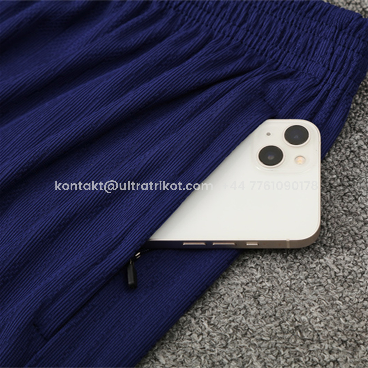 UltraTrikot-Barcelona 25-26 Long Sleeve Training Set - Royal Blue Top Orange Sponsor & Royal Blue Pants