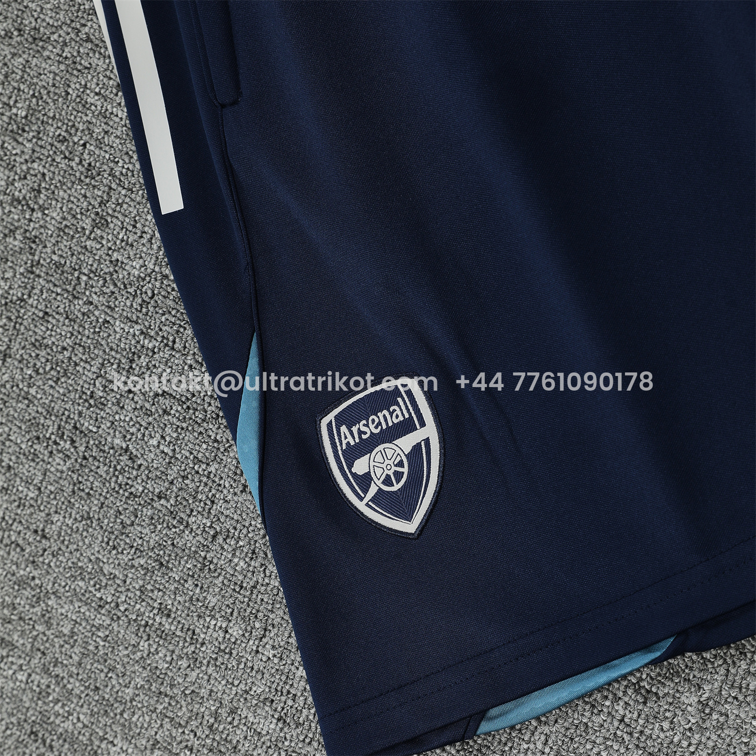 UltraTrikot-Arsenal 25-26 Short-Sleeve Training Set - Deep Blue Top & Shorts
