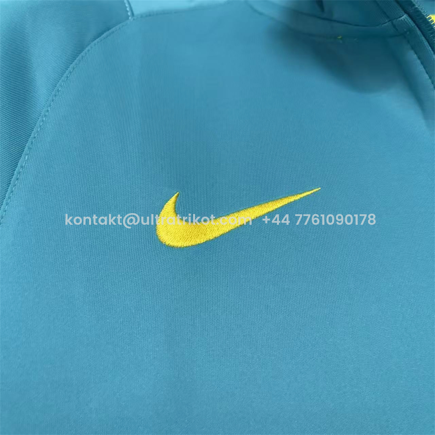 UltraTrikot-Retro Brazil 2022 Pre-Match Cyan Unsponsored Windbreaker
