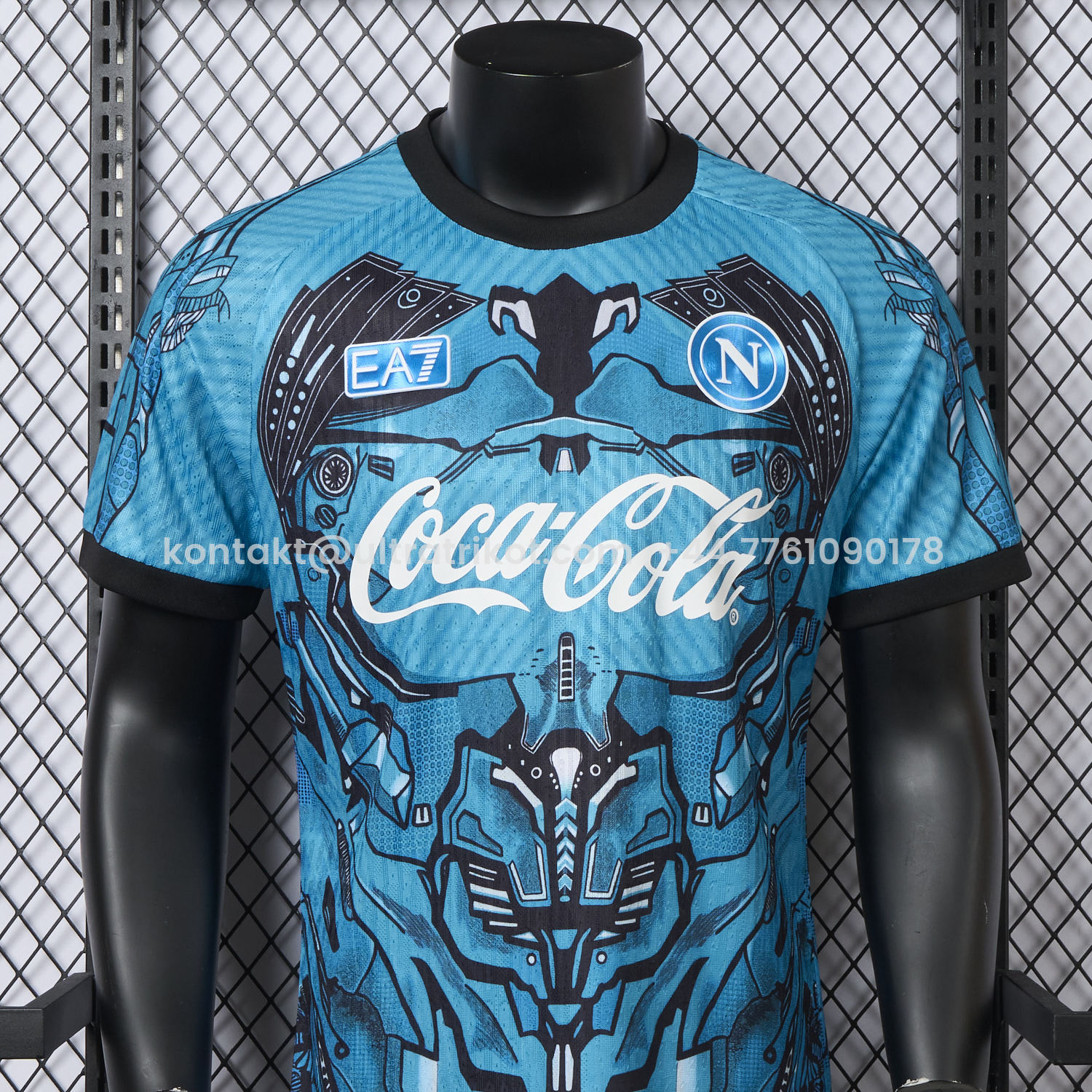 UltraTrikot-Napoli 25-26 Blue Mecha Training Jersey - Player Version