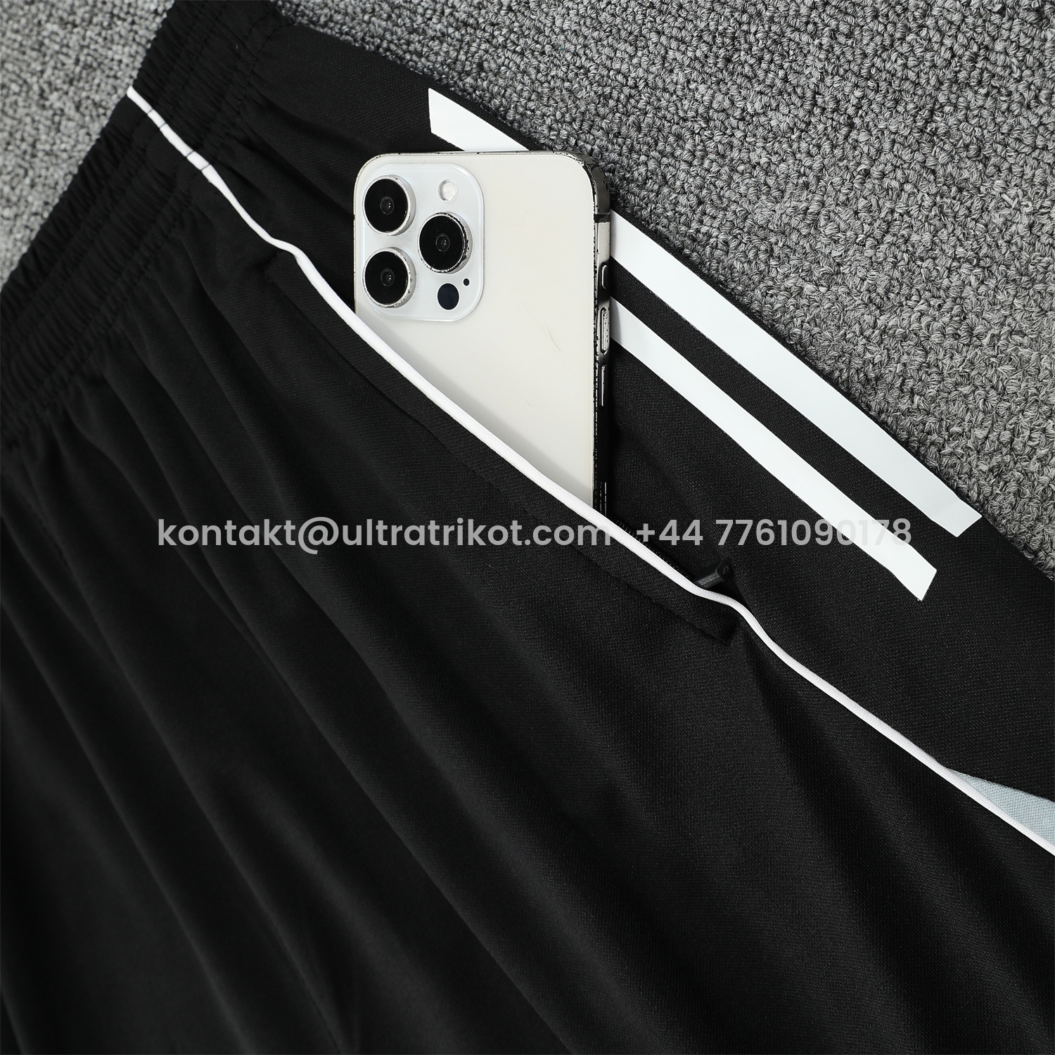 UltraTrikot-Real Madrid 25-26 Short-Sleeve Training Set - Blue Purple Curve Pattern Top & Black Shorts