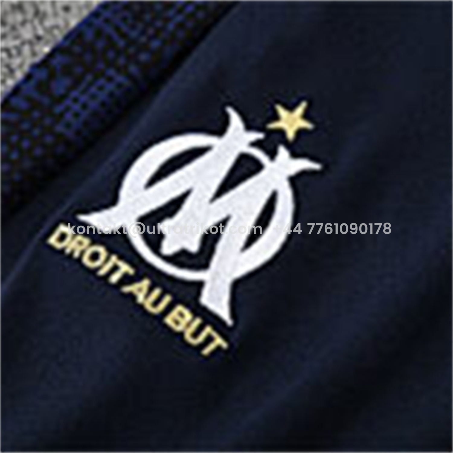 UltraTrikot-Marseille 25-26 Long Sleeve Training Set - Nattierblue Top & Deep Blue Pants