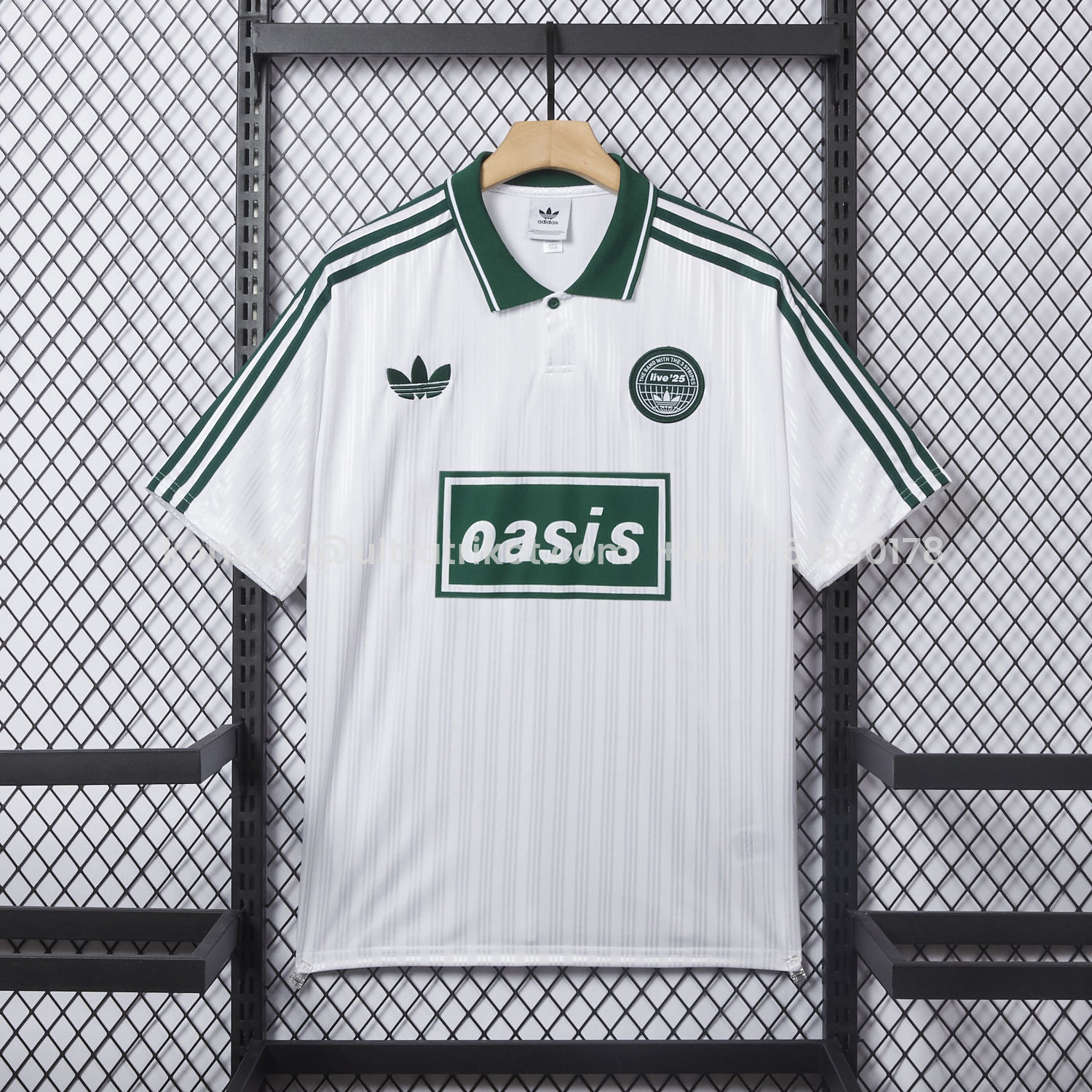 UltraTrikot-Bohemian 25-26 Oasis Originals Tour Light White Jersey With Number 25 - Fans Version