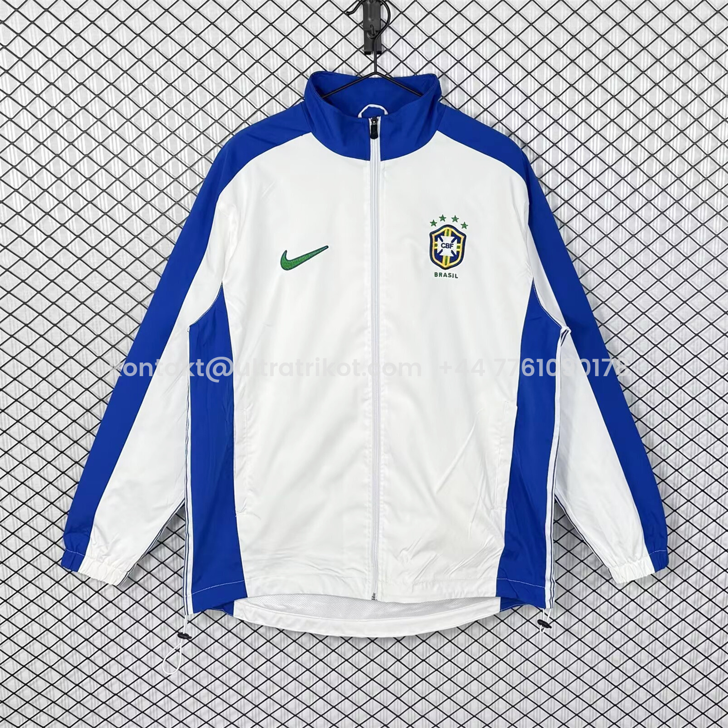 UltraTrikot-Retro Brazil 1998 White Windbreaker