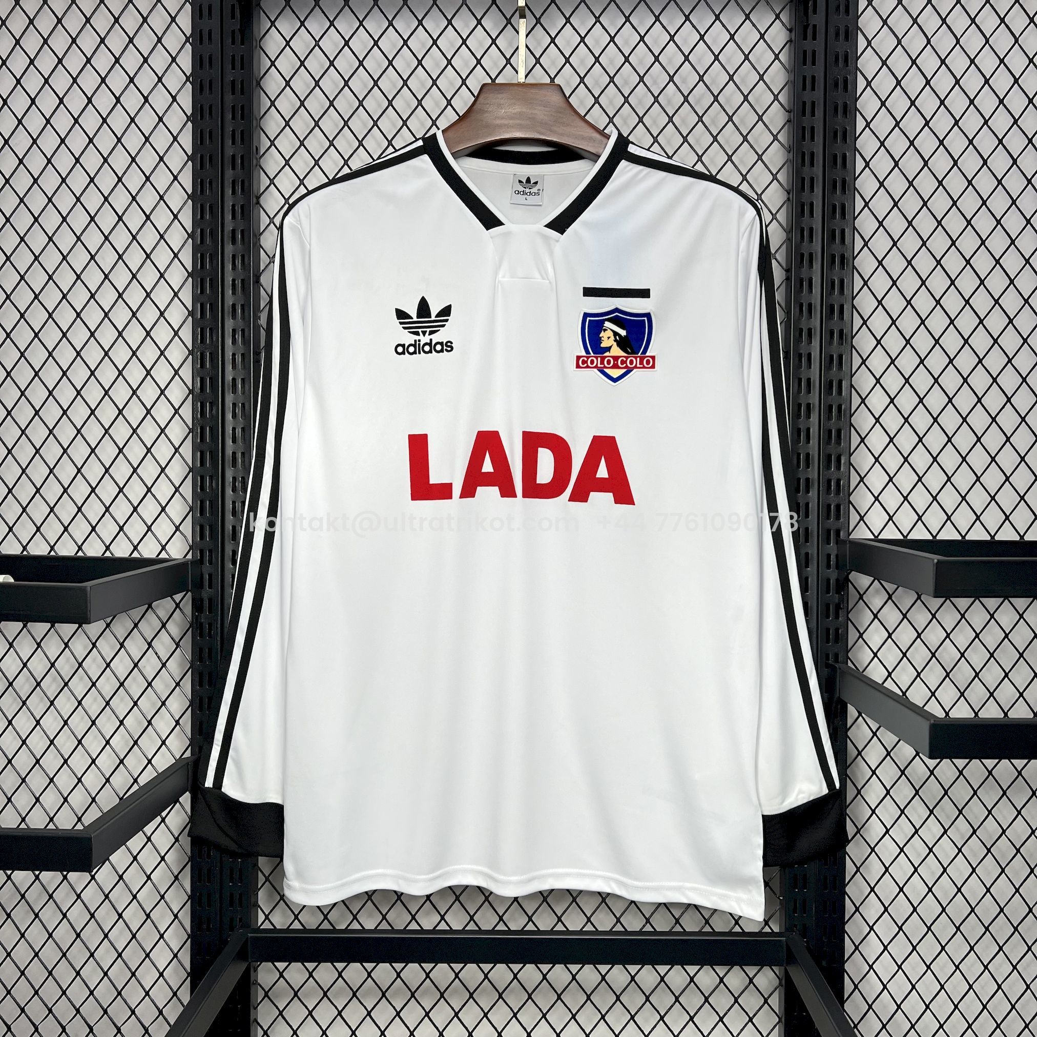 UltraTrikot-Retro Colo Colo 1991 Home Long Sleeve Jersey