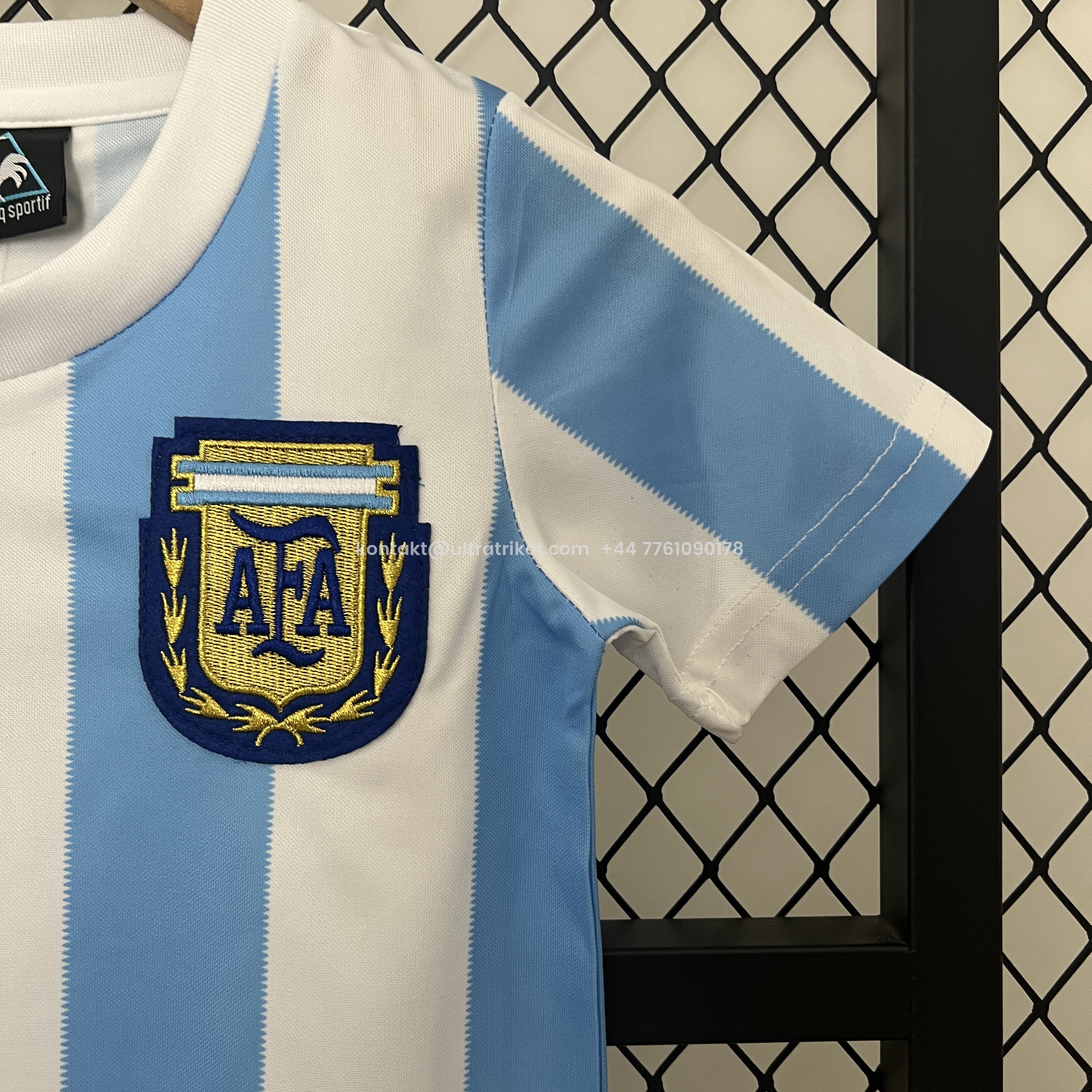 UltraTrikot-Retro Argentina 1986 Home Stadium Kids Kit