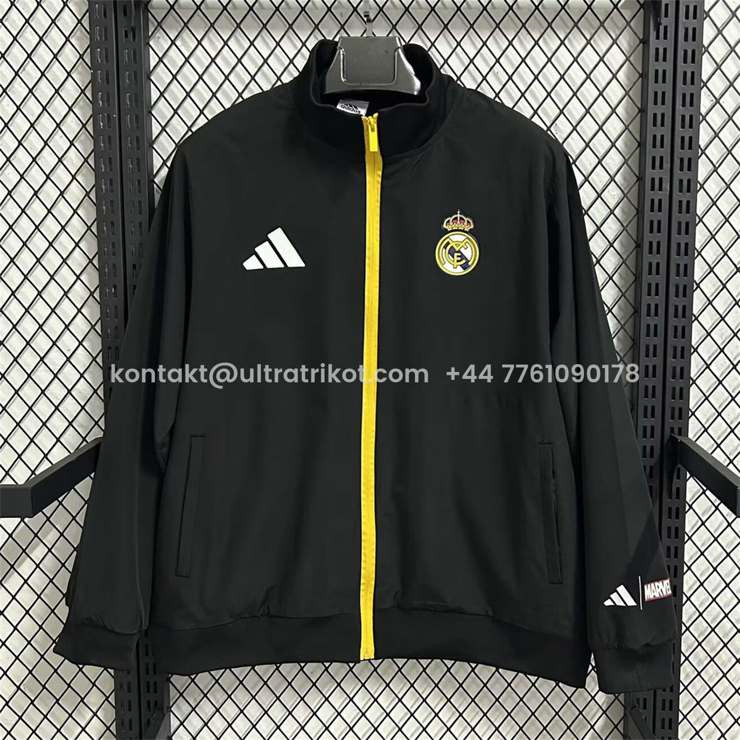 UltraTrikot-Real Madrid 25-26 Windbreaker Jacket - Black
