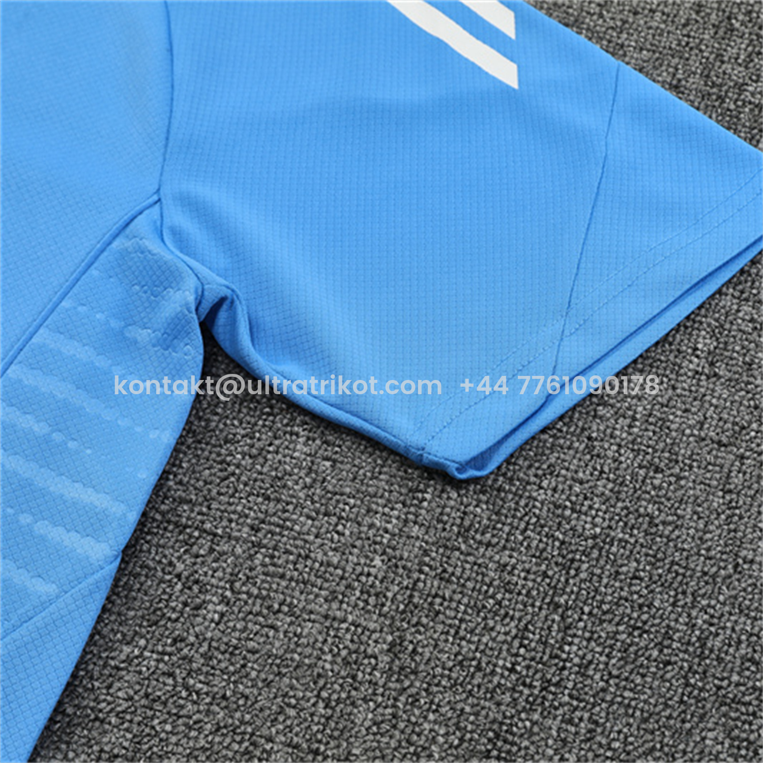 UltraTrikot-Real Madrid 25-26 Kids Short-Sleeve Training Set - Sky Blue Top and Sky Blue Shorts