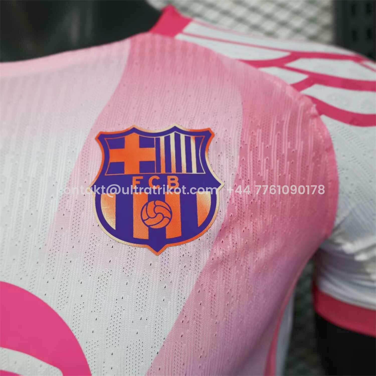 UltraTrikot-Barcelona 25-26 Red and White Diagonal Gradient Special Jersey - Player Version