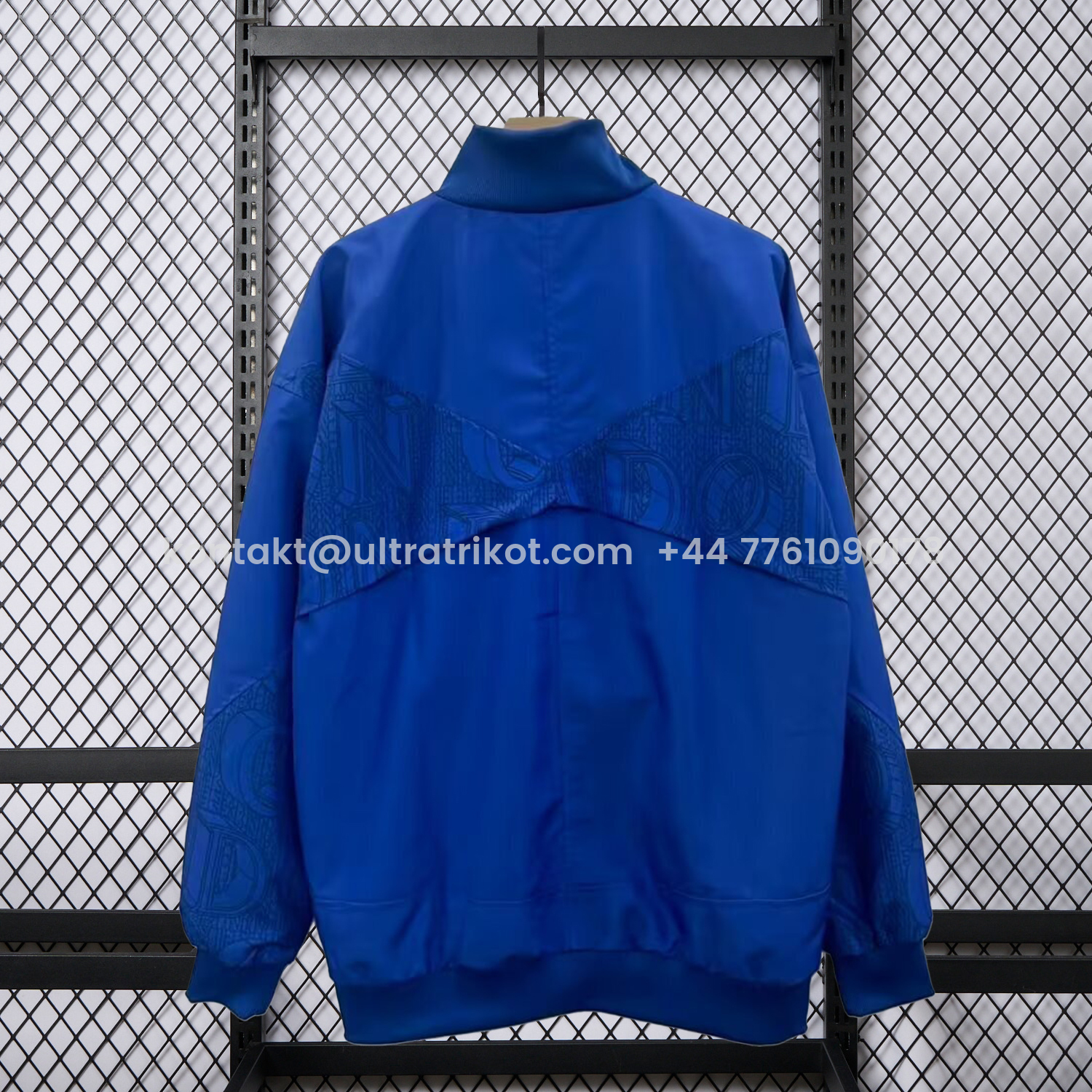 UltraTrikot-C.H.E.L.S.E.A 25-26 Subtle Letter Pattern Windbreaker Jacket - Blue