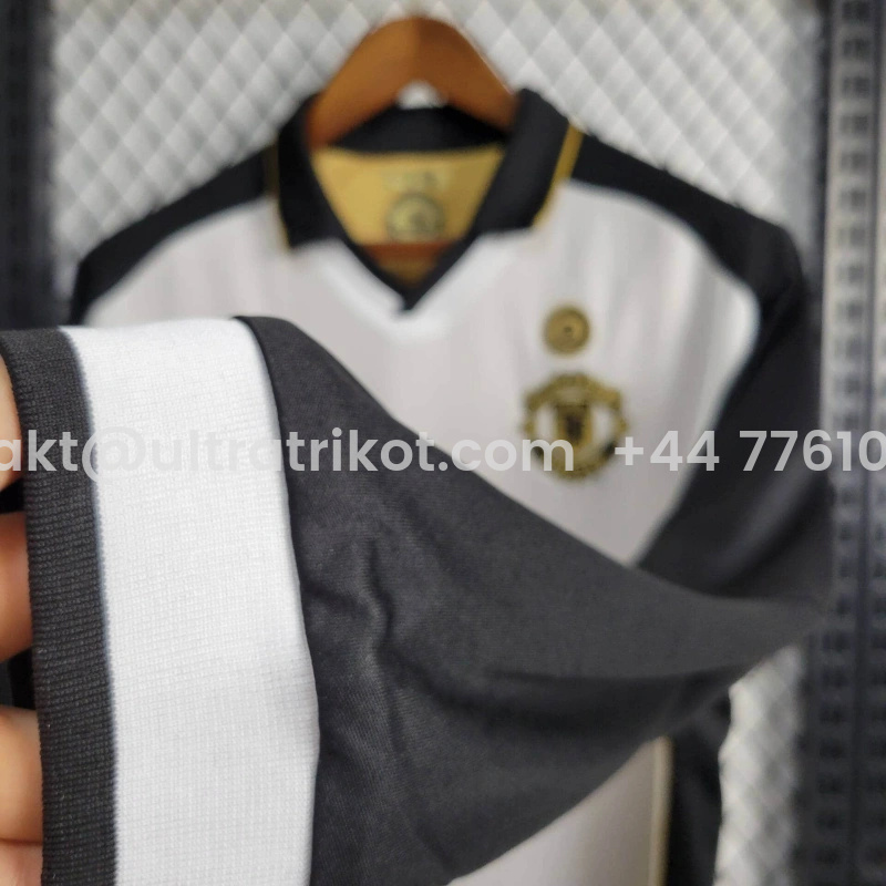 UltraTrikot-Retro Manchester United 01-02 100th Anniversary Long Sleeve Special Edition Jersey