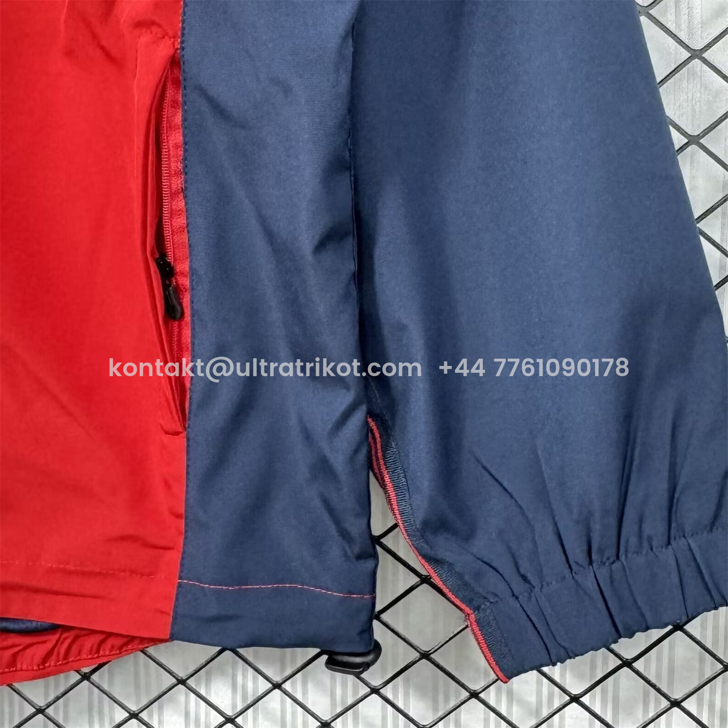 UltraTrikot-Retro Barcelona 1998-00 Home Windbreaker Jacket - Red