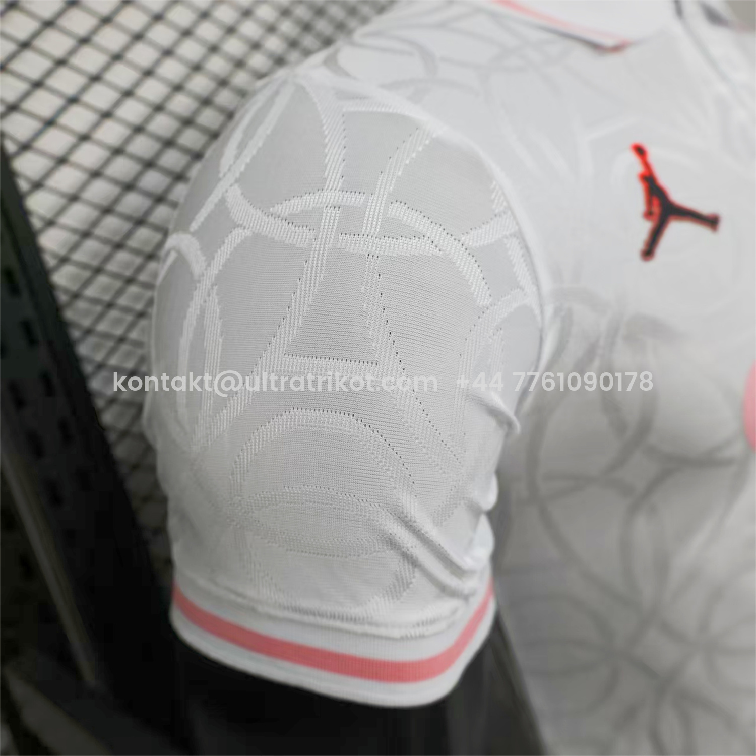 UltraTrikot-Paris Saint-Germain PSG 25-26 White And Pink Pre-Match Training Jersey - Player Version