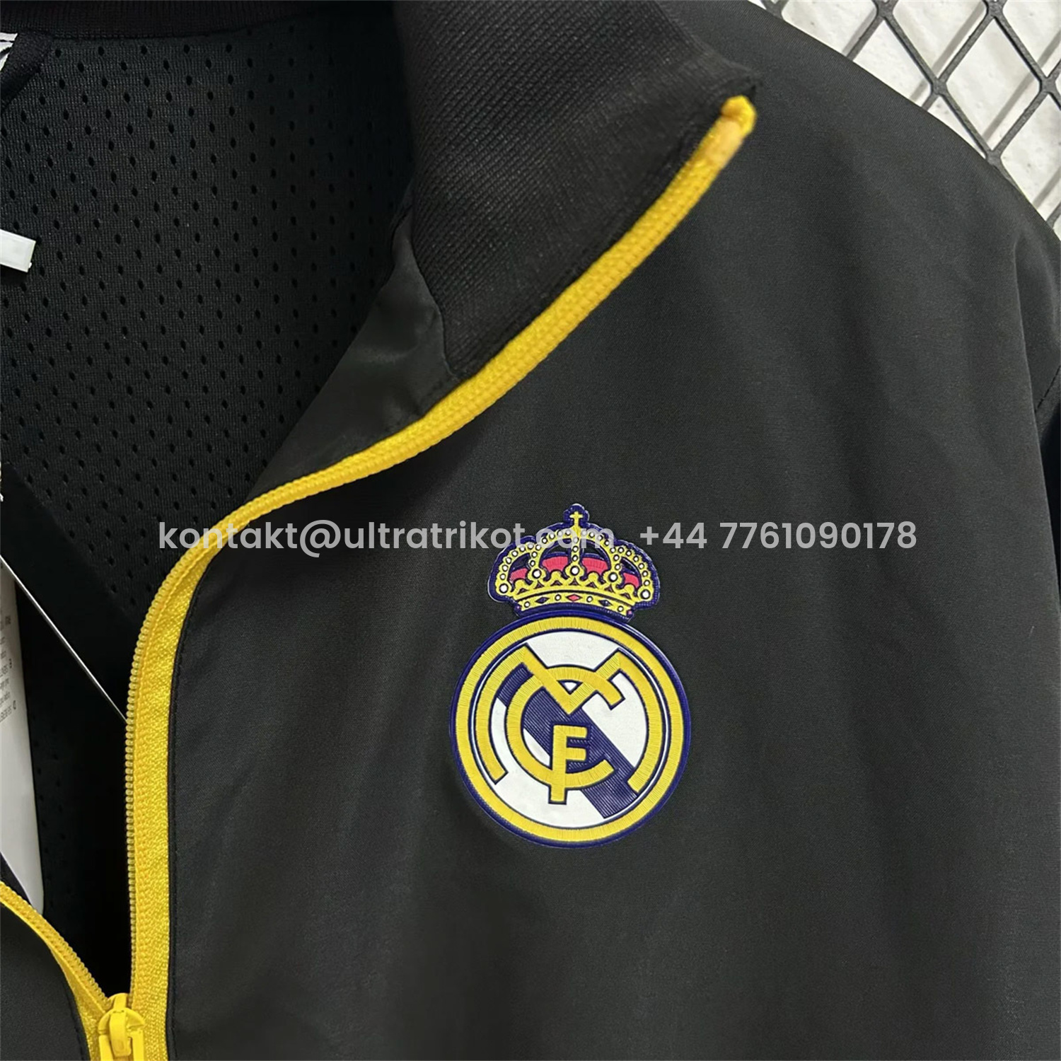 UltraTrikot-Real Madrid 25-26 Windbreaker Jacket - Black
