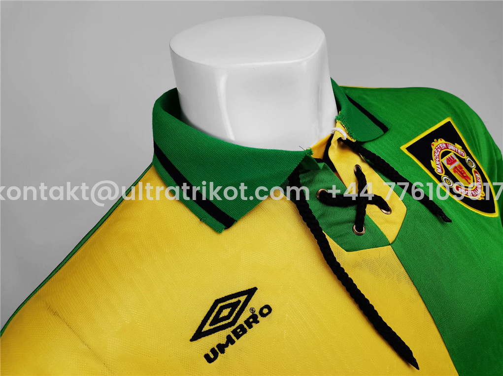 UltraTrikot-Retro Manchester United 92-94 Third Away Long Sleeve Jersey