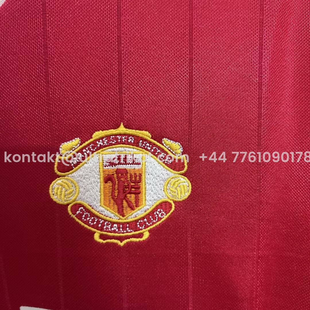 UltraTrikot-Retro Manchester United 82-83 Home Long Sleeve Jersey